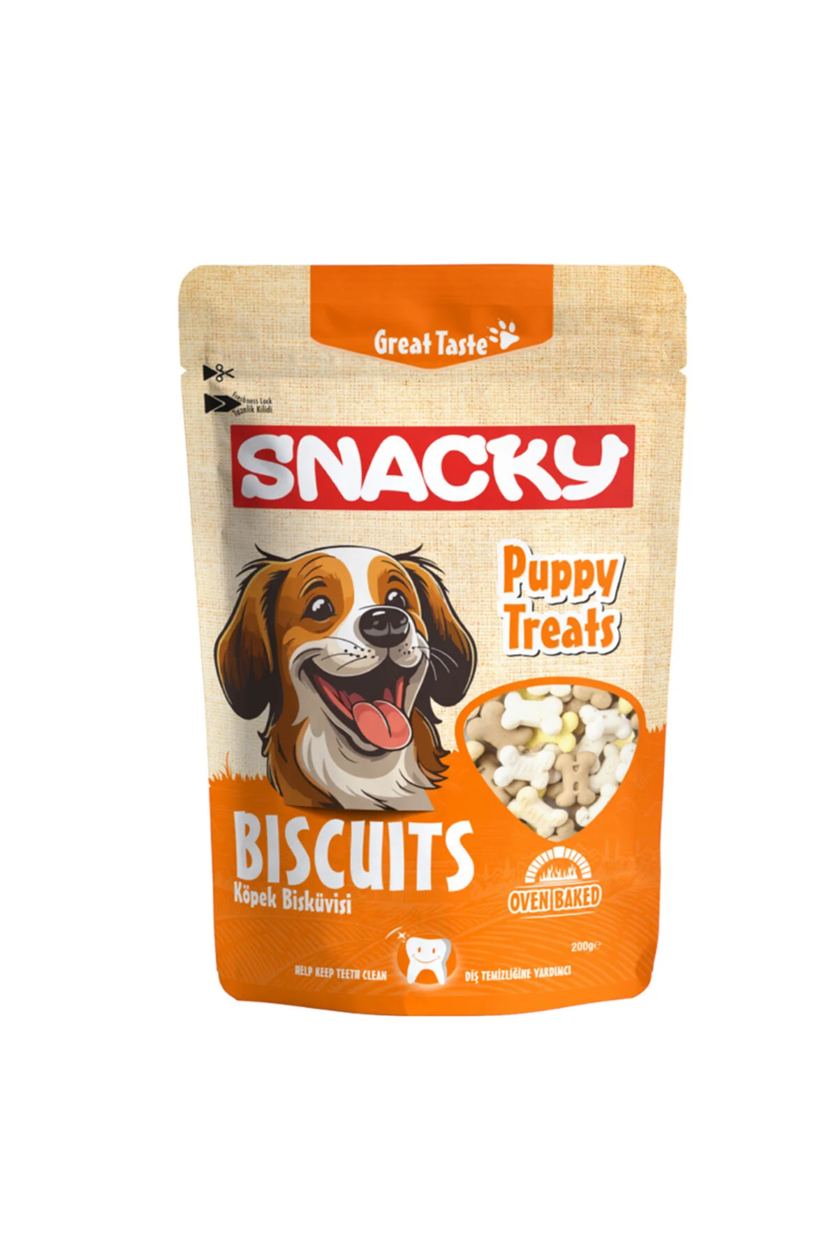 Snacky Biscuits Puppy Treats Yavru Köpek Ödül Bisküvisi 200 gr