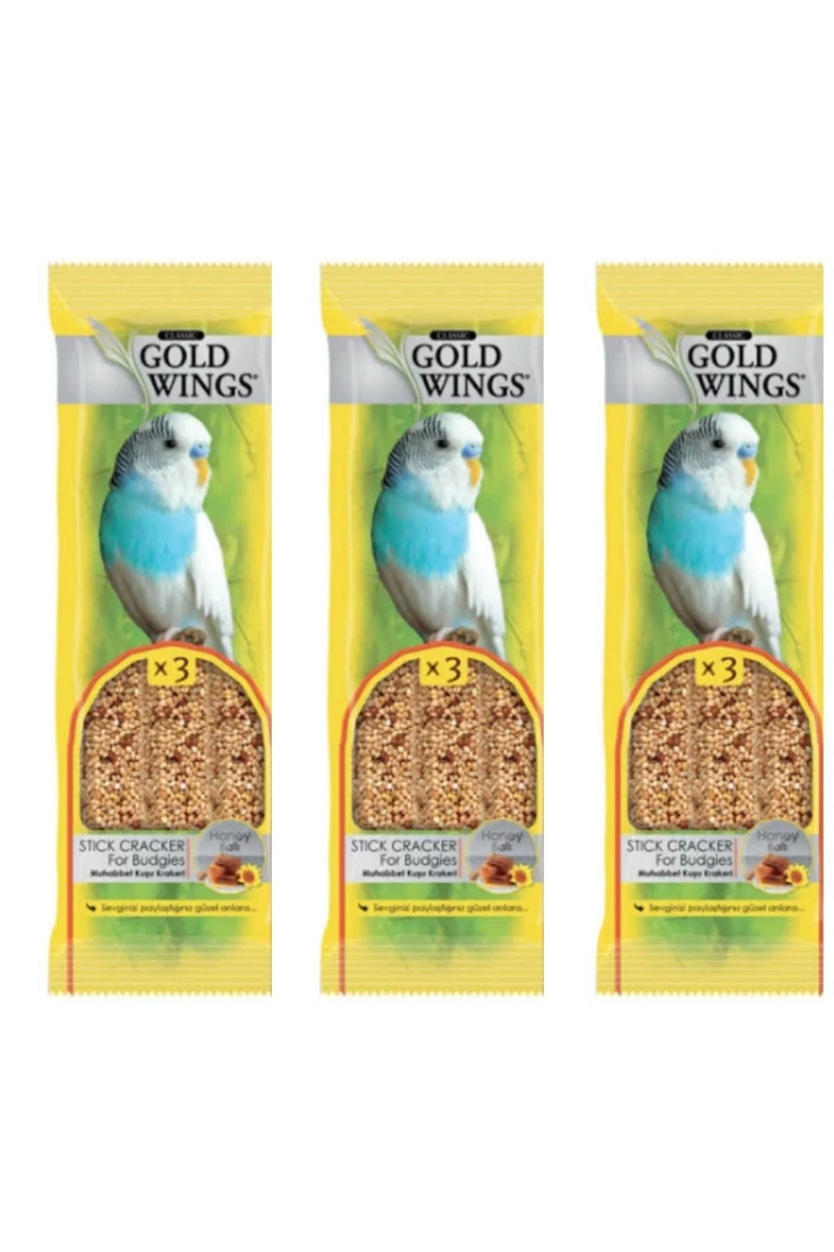 Gold Wings Ballı Muhabbet Kraker 3 lü X 3