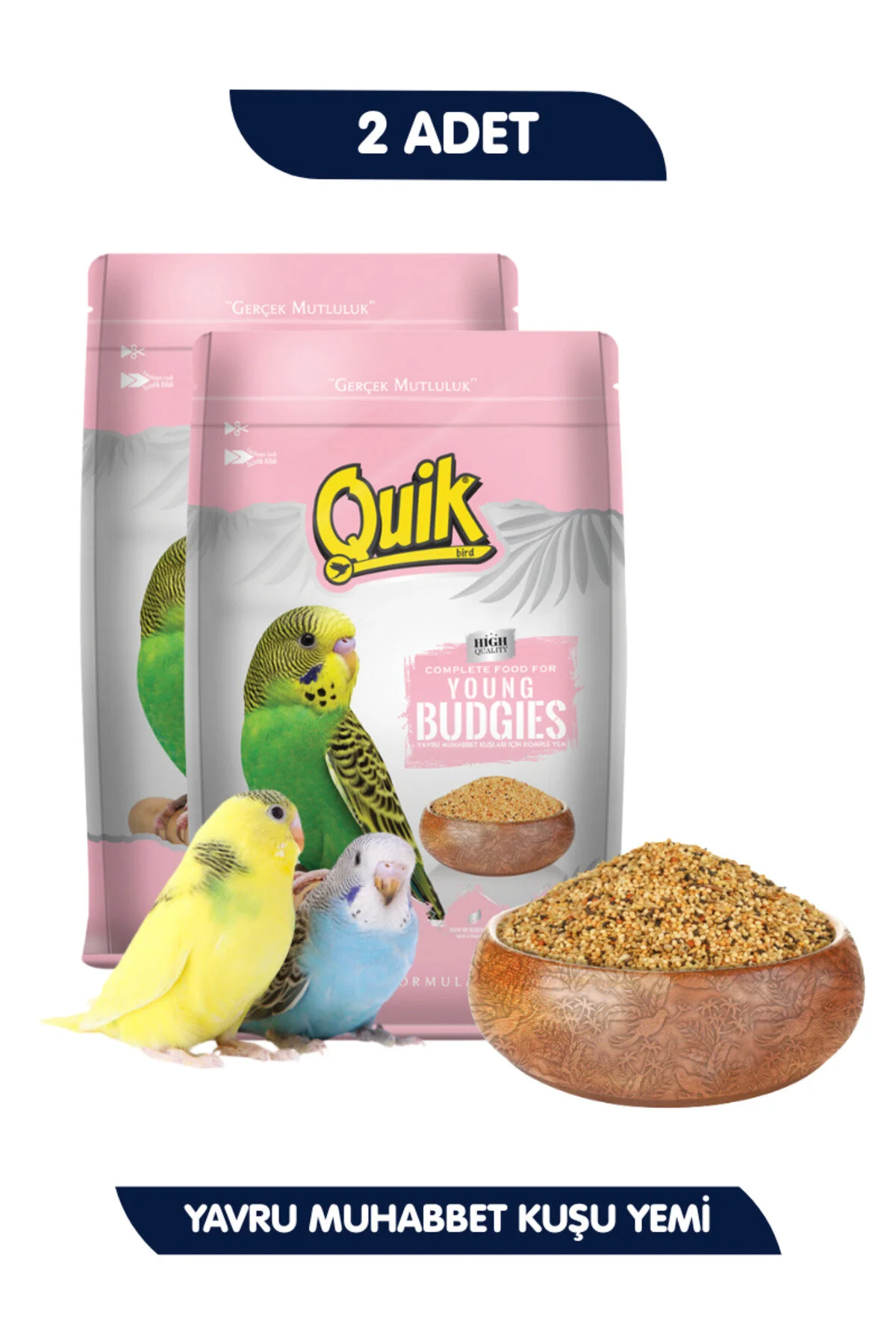 Quik Yavru Muhabbet Yemi 400 Gr X 2