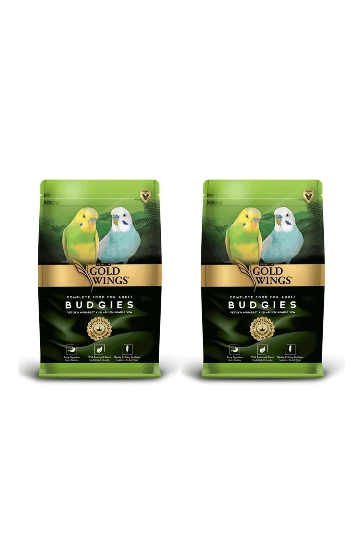 Gold Wings Premium Muhabbet Yemi 1 Kg X 2