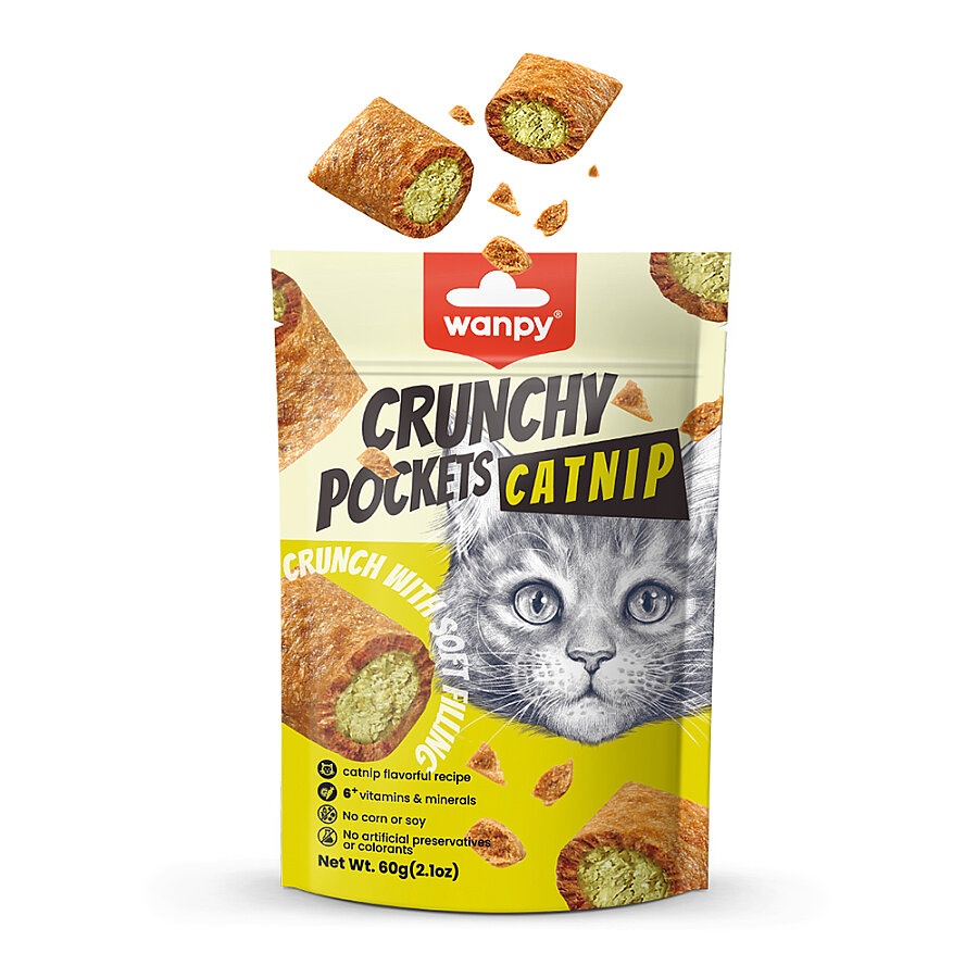Wanpy Kedi Crunch Ödül Catnipli & Tavuklu 60g