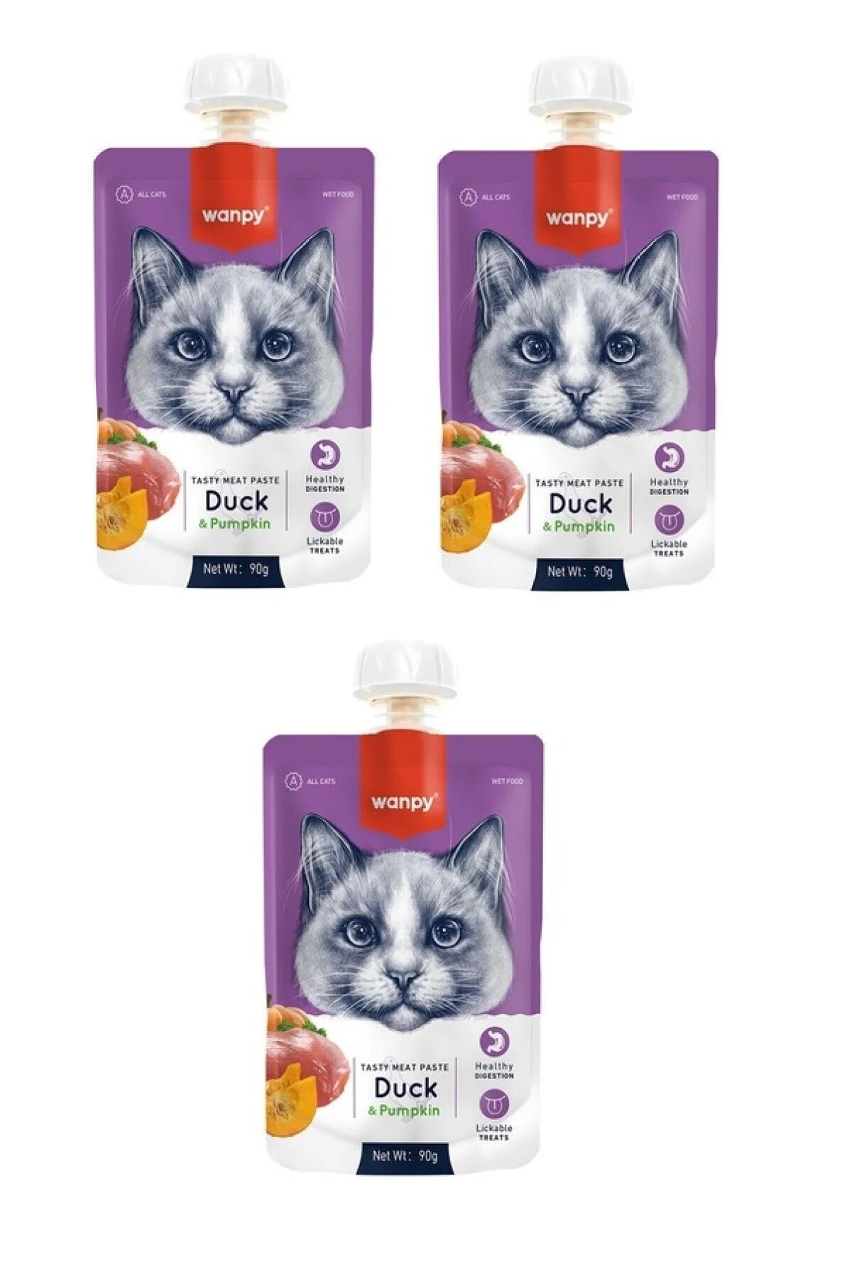 Wanpy Kedi Et Ezme Ördek Balkabağı X 3