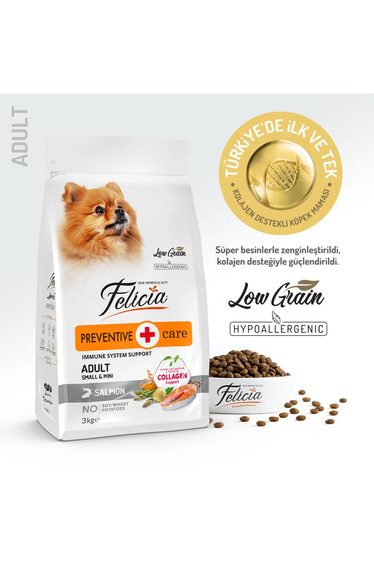 Felicia 3 Kg Somonlu Small/Mini Yetişkin Köpek Maması