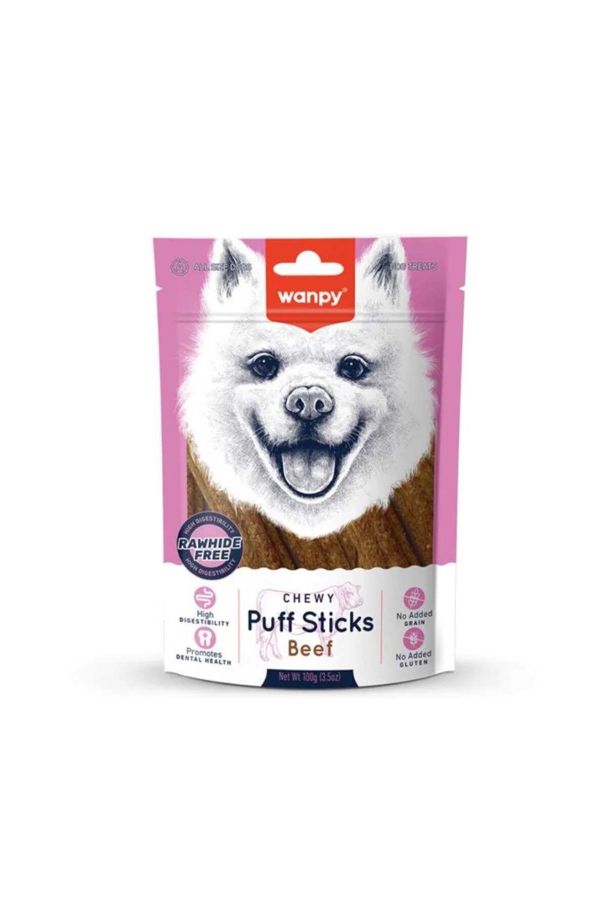 Wanpy Puff Steaks Beef Köpek Ödül 100 Gr