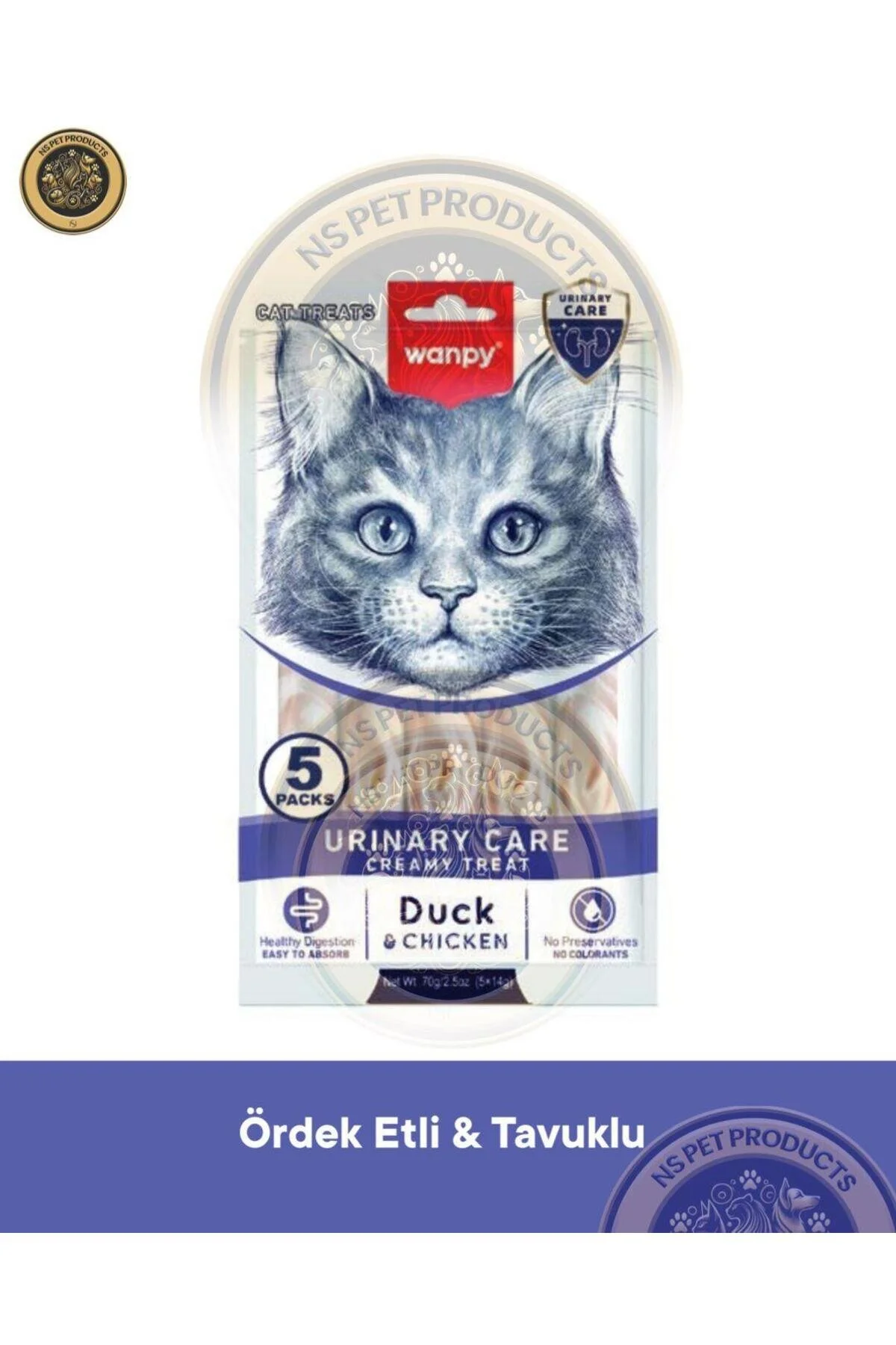 Wanpy Kedi Ödül Krema Urinary Care Ördek Tavuk