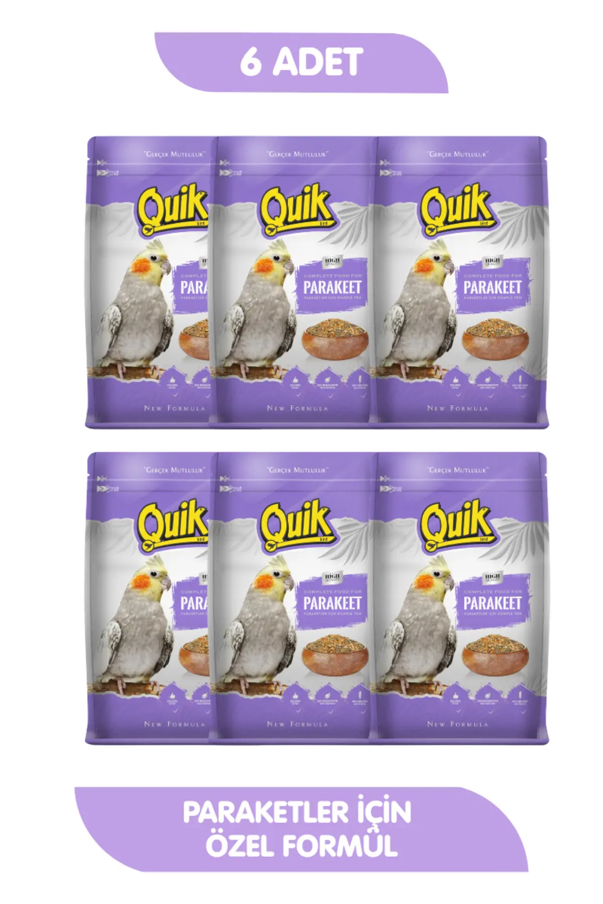 Quik Paraket Yemi 750 Gr X 6