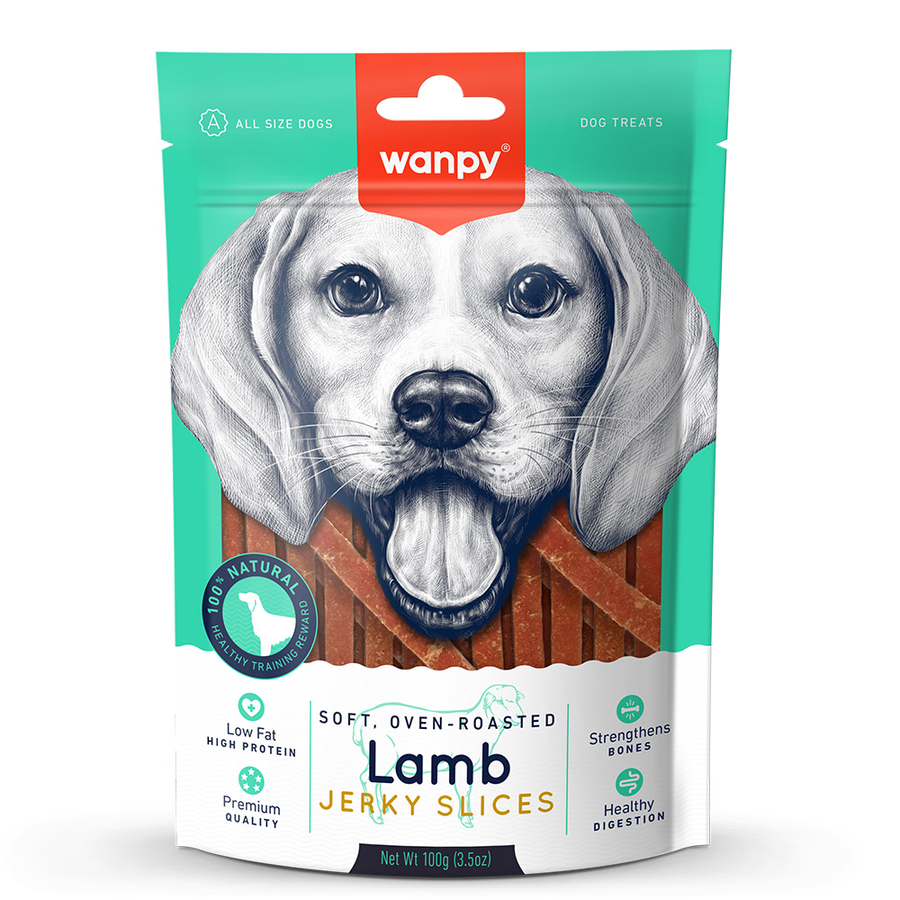 Wanpy Köpek Ödül Lamb Jerky Slices