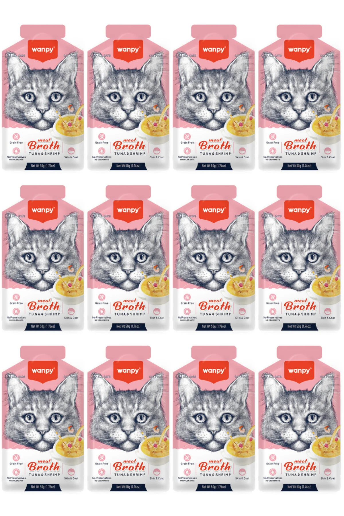 Wanpy Kedi Çorba Ton Karides X 12