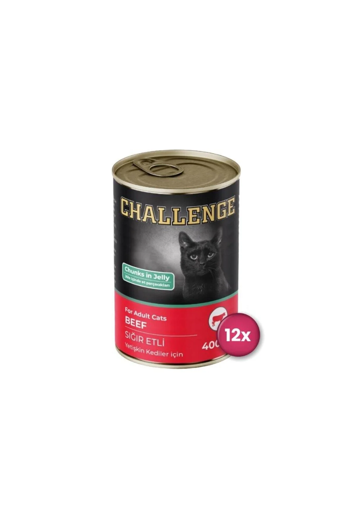 Challenge Sığıt Etli KEdi Konsere 400 Gr X 12