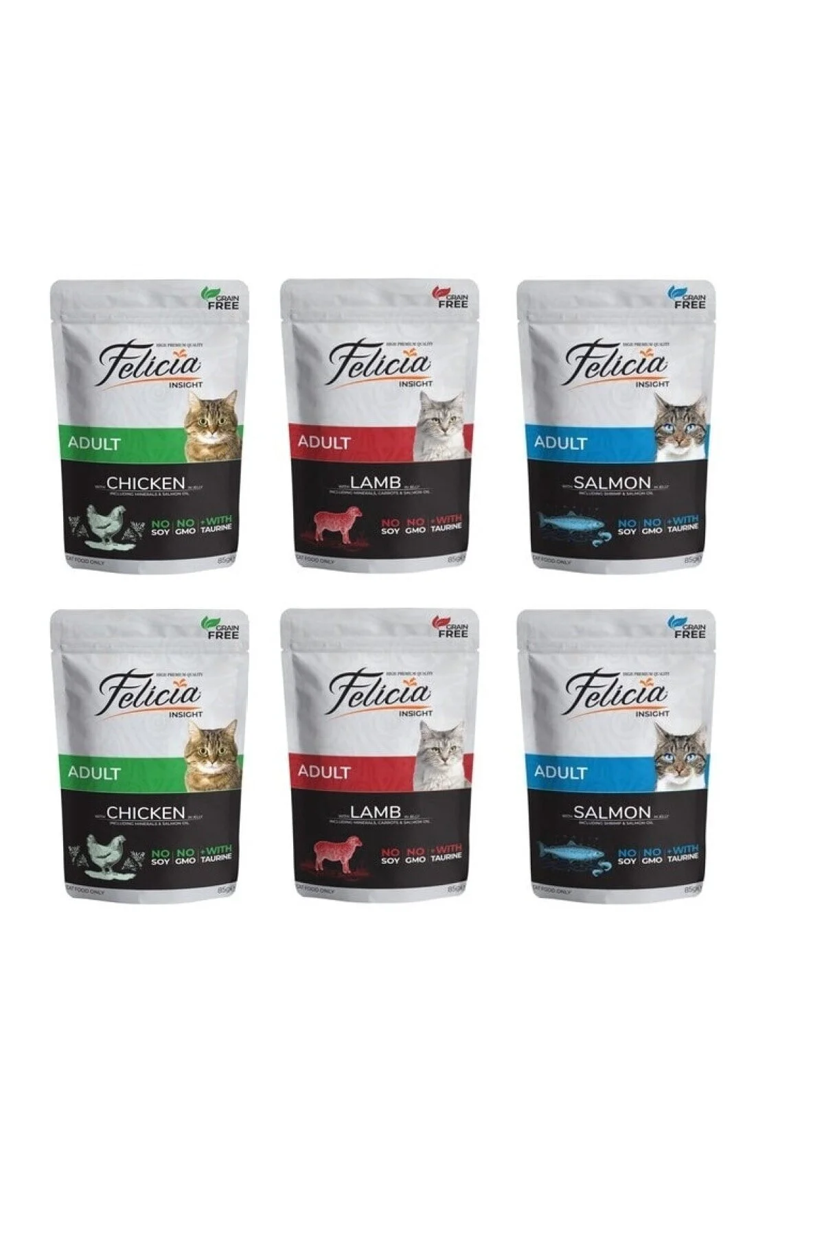 Felicia Kedi Pouch 6 lı Set