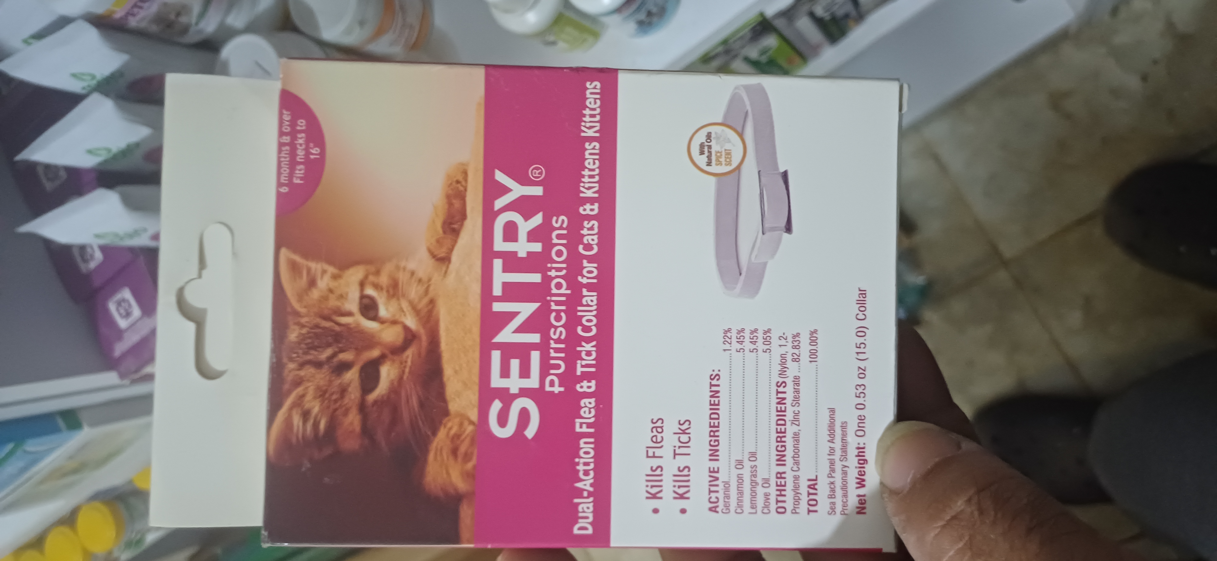 Sentry Kedi Pire Tasması