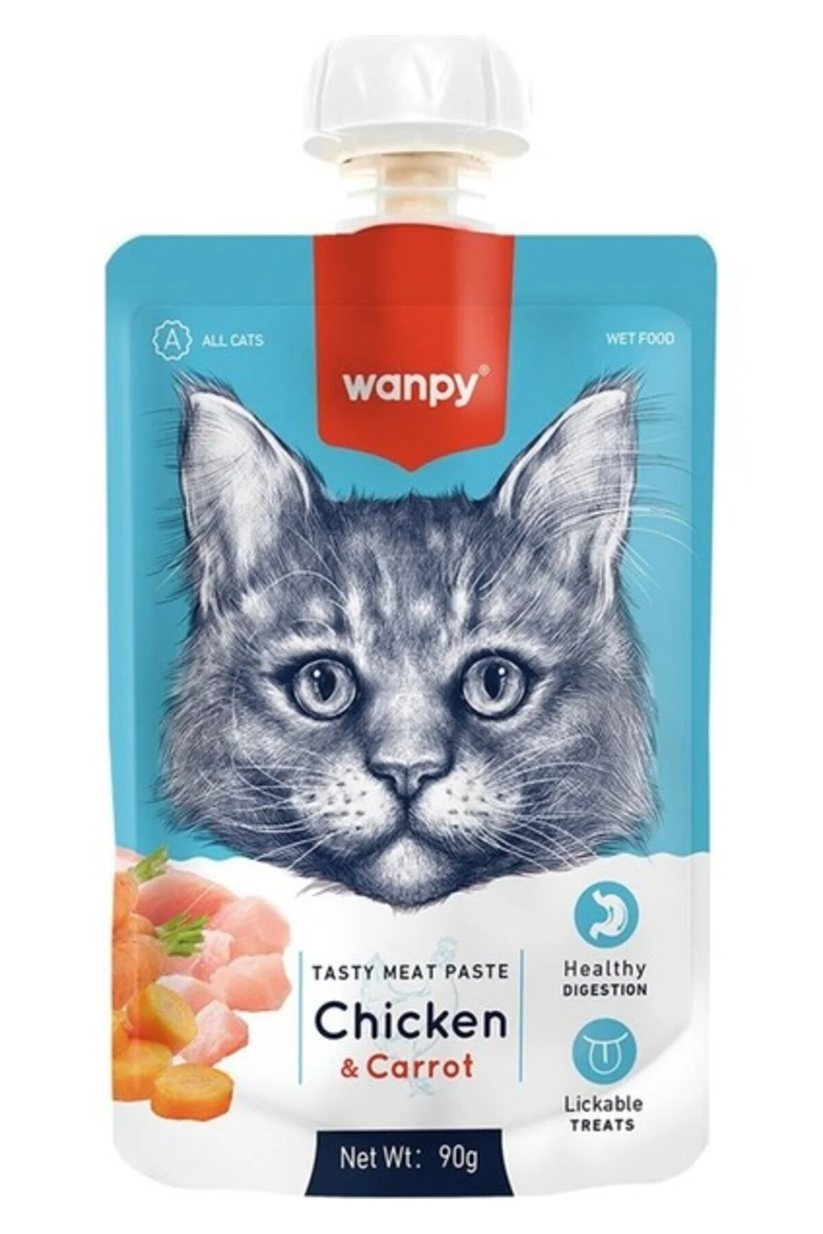 Wanpy Tavuk Havuç Kedi Et Ezmesi X 10