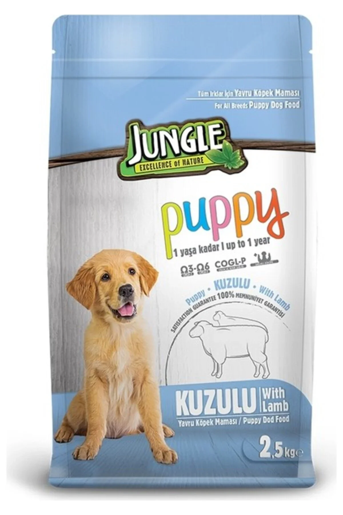 Jungle Kuzu Etli Yavru Köpek Maması 2,5 Kg