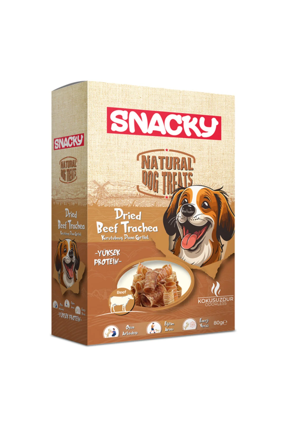 Snacky Köpek Sakatat Kurutulmuş Dana Gırtlak
