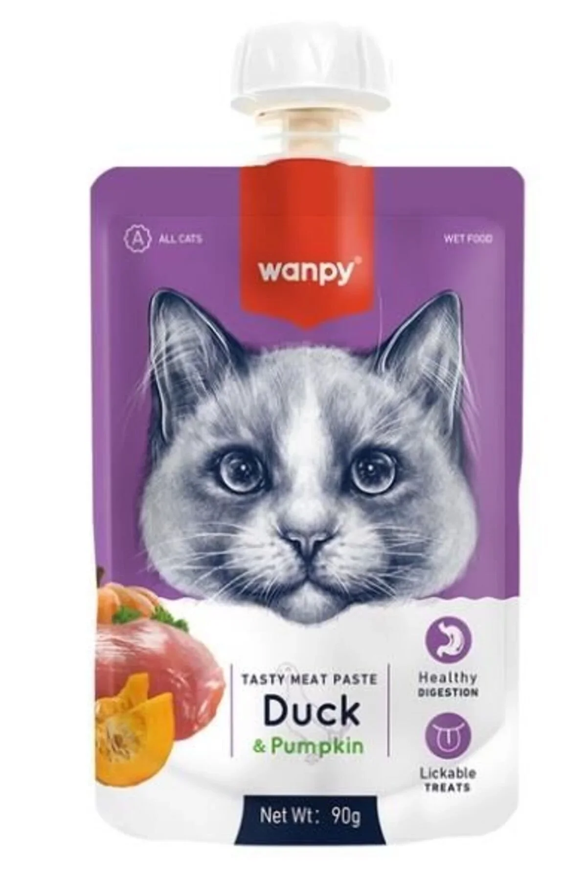 Wanpy Ördek Balkabak Kedi Et Ezmesi 90 Gr