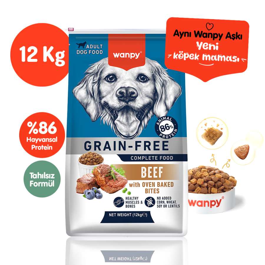 Wanpy Tahılsız Tavuklu Yetişkin Kedi Maması 8 kg + 6 Adet Somonlu ve Ton Balıklı Kedi Çorbası