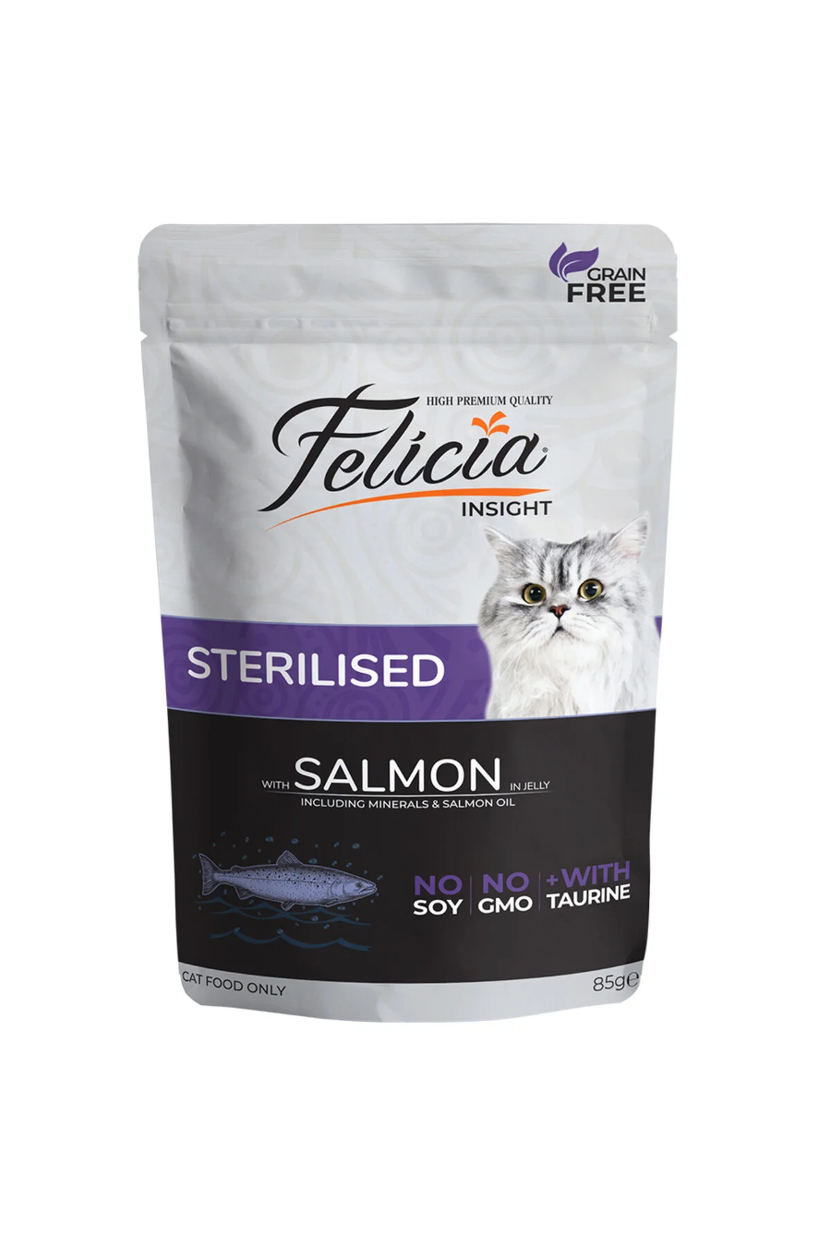 Felicia Kedi Pouch Kısır Somon X 12