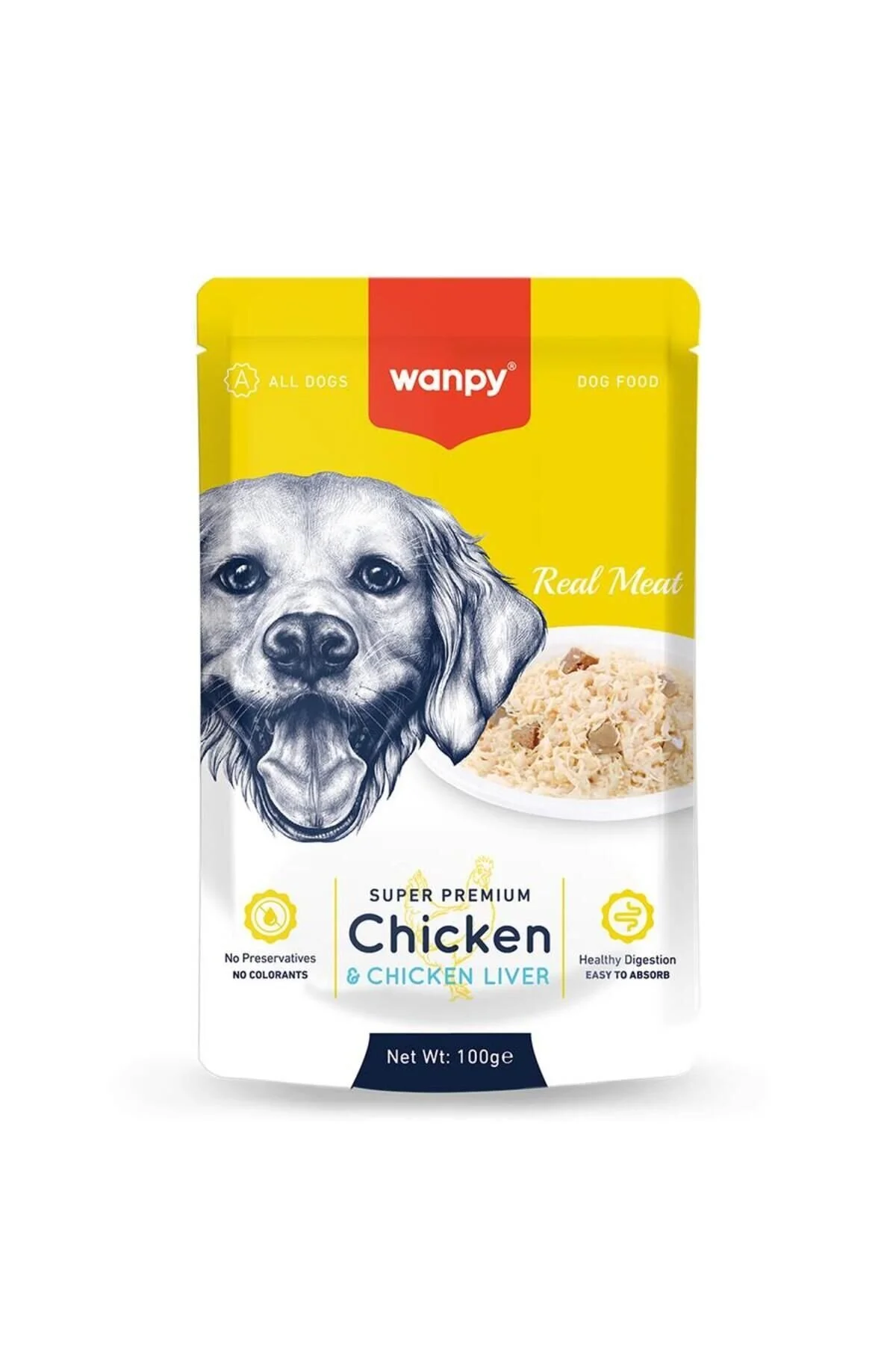 Wanpy Köpek Pouch Tavuk Ciğer