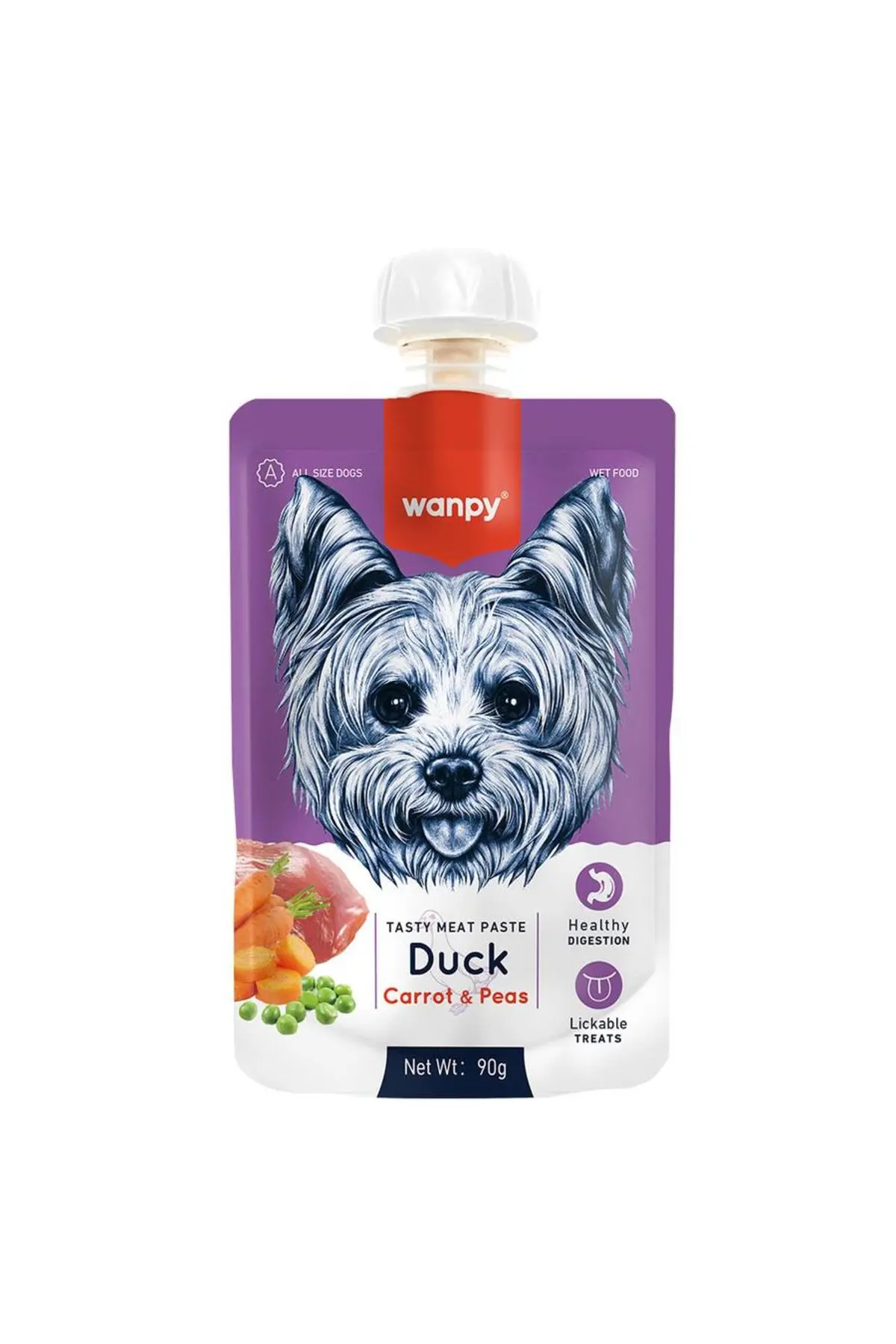 Wanpy Ördek Havuç Köpek Et Ezmesi 90 Gr