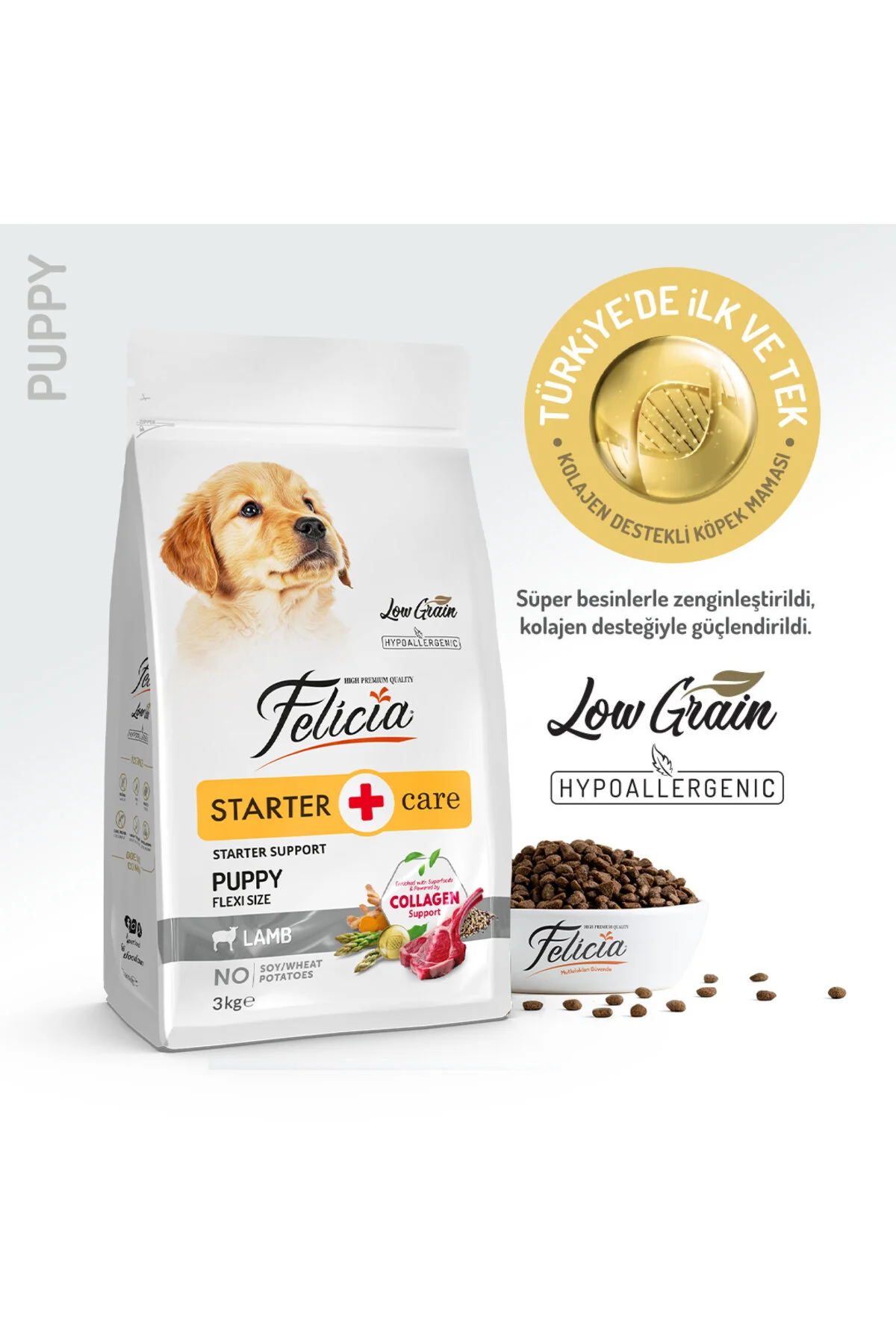 Felicia Flexi Size Puppy Kuzulu Köpek Maması 3 Kg