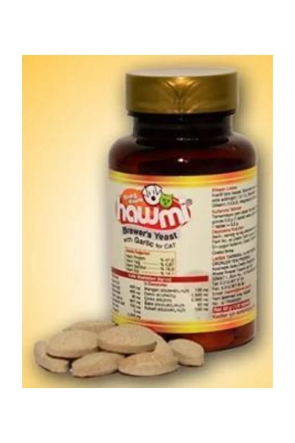 Brewers Yeast Garlic Sarımsak Ve Maya Kediler Için 120 Tablet
