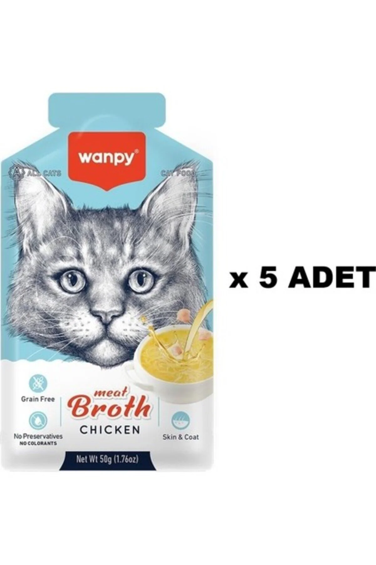 Wanpy Kedi Çorba Tavuklu X 5