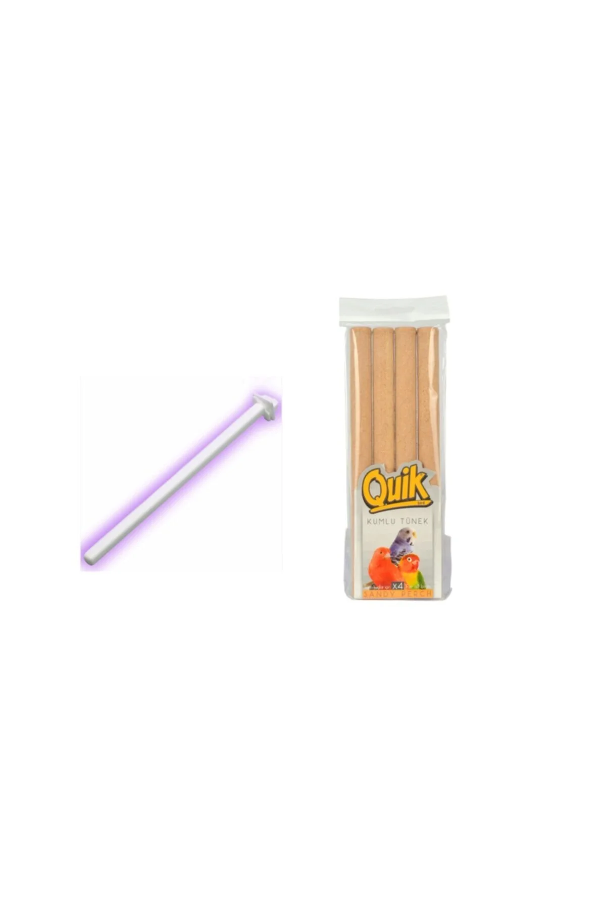 Quik Kumlu Tünek Plastik Tünek Hediyeli