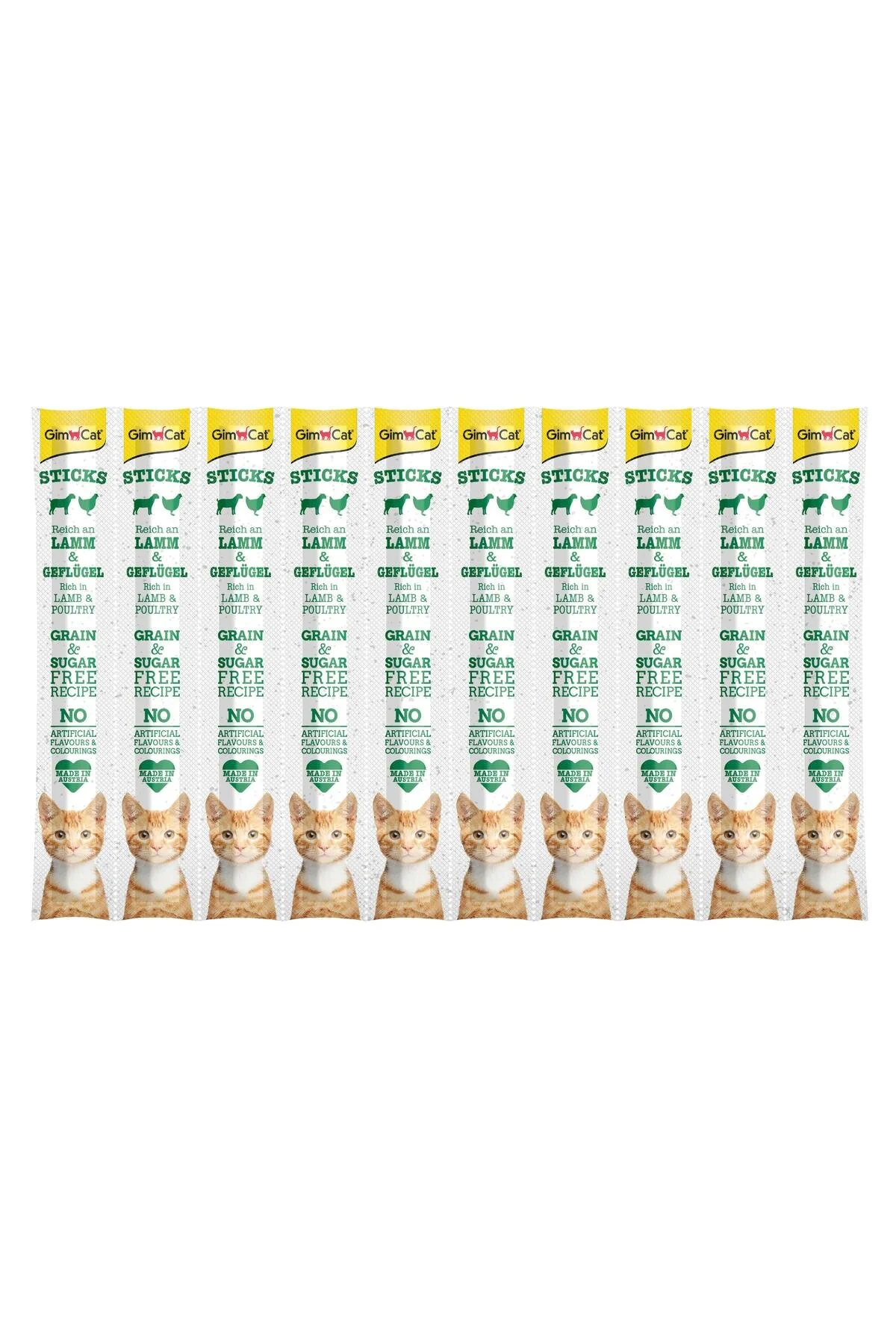 Gimcat Kedi Stick 10 lu Kuzu & Kümes Hayvanlı