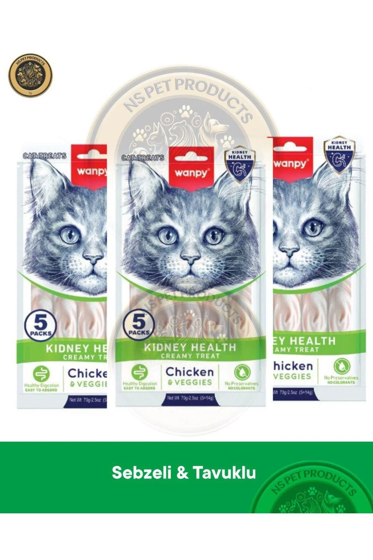 Wanpy Kedi Krema Ödül Kidney X 3