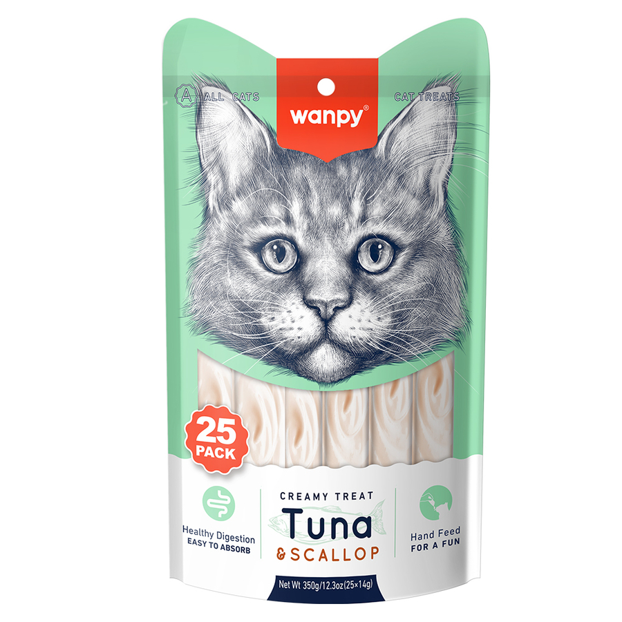 Wanpy Ton&Deniz Taraklı 25*14 gr Krema Kedi Ödülü