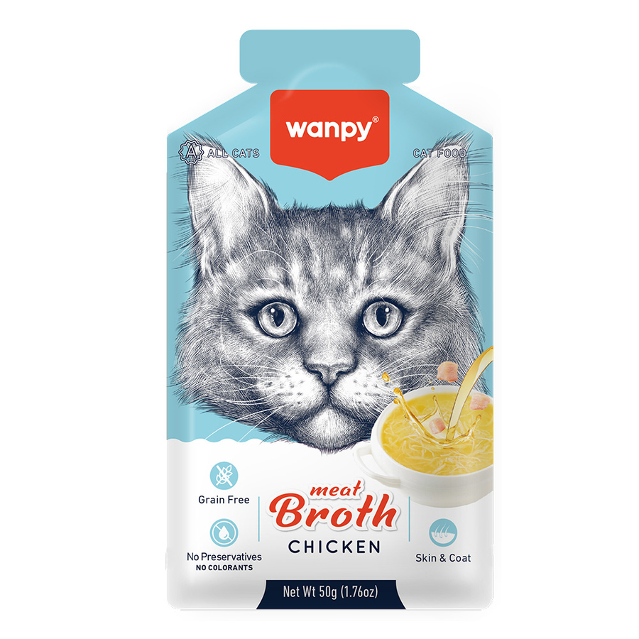 Wanpy Kediler için Tavuk Eti Çorbası