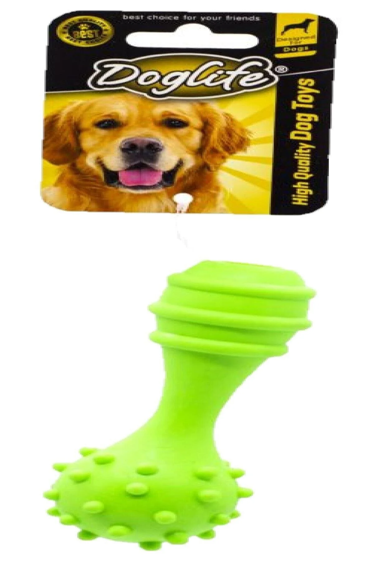 Doglife  Köpekler İçin Kauçuk Dumbell Zilli Oyuncak