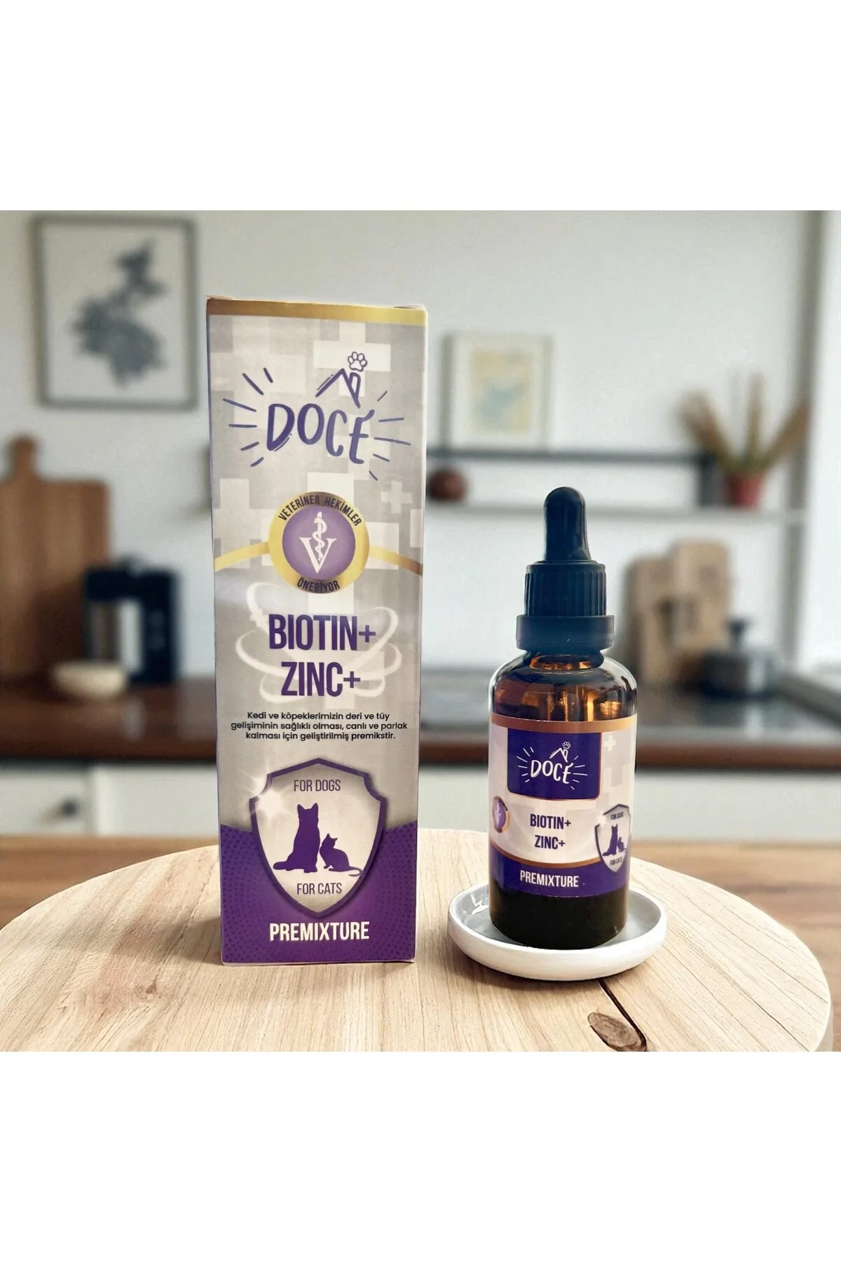 KEDİ KÖPEK TÜY DÖKÜLMESİNE KARŞITI BIOTIN+, ZINC+ 50 ML