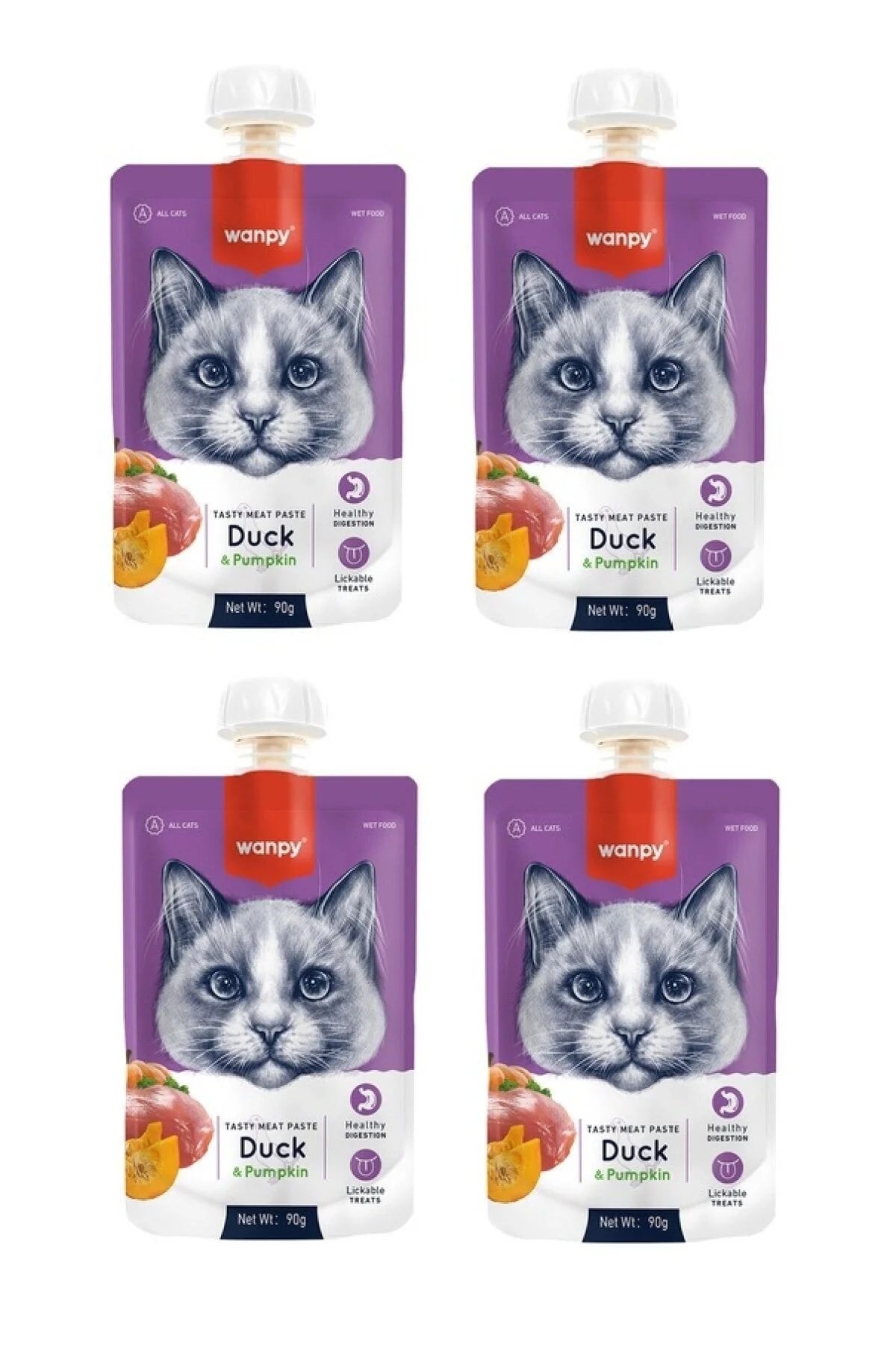 Wanpy Ördek Balkabak Kedi Et Ezmesi