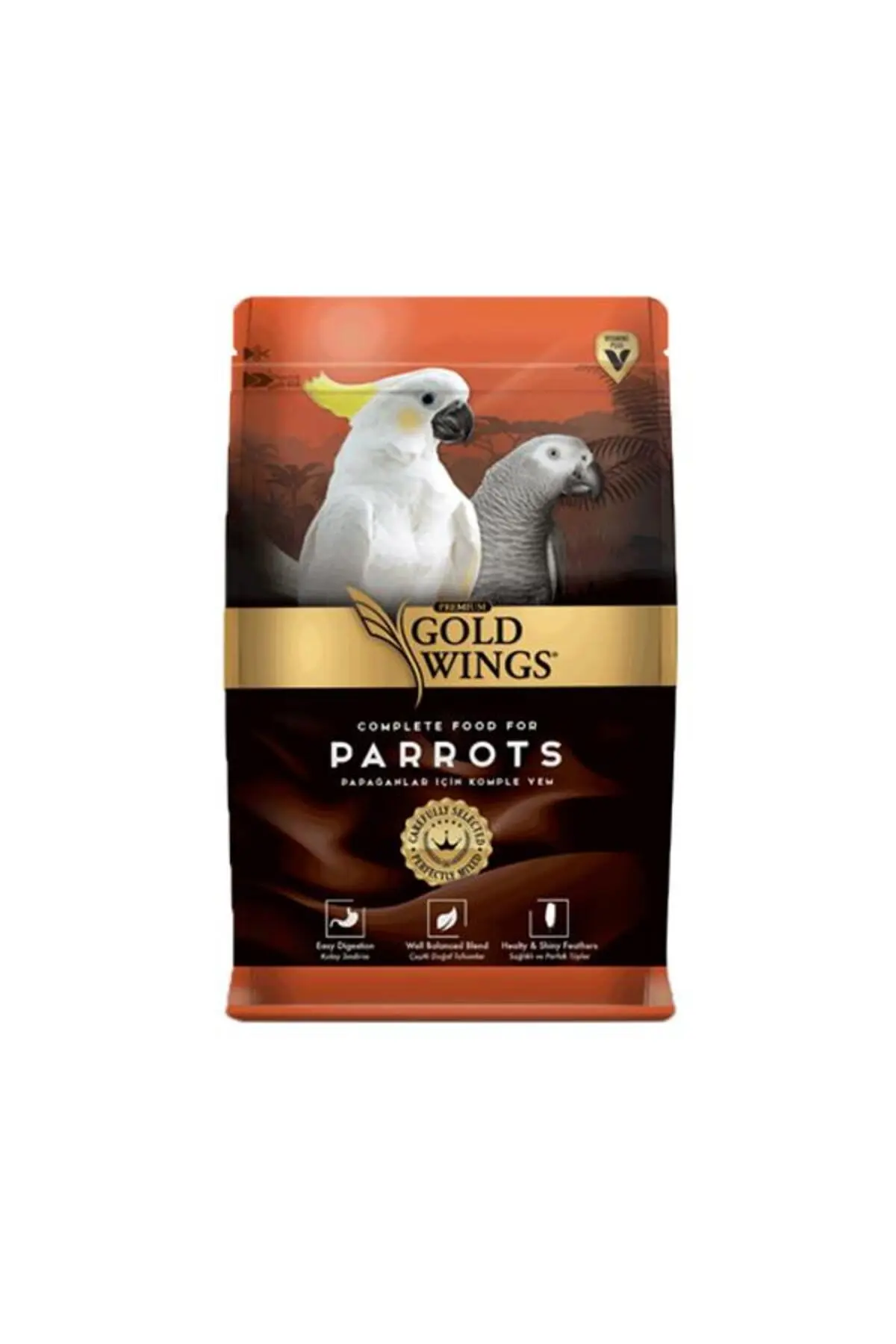 Gold Wings Premium Papağan Yemi 750 Gr