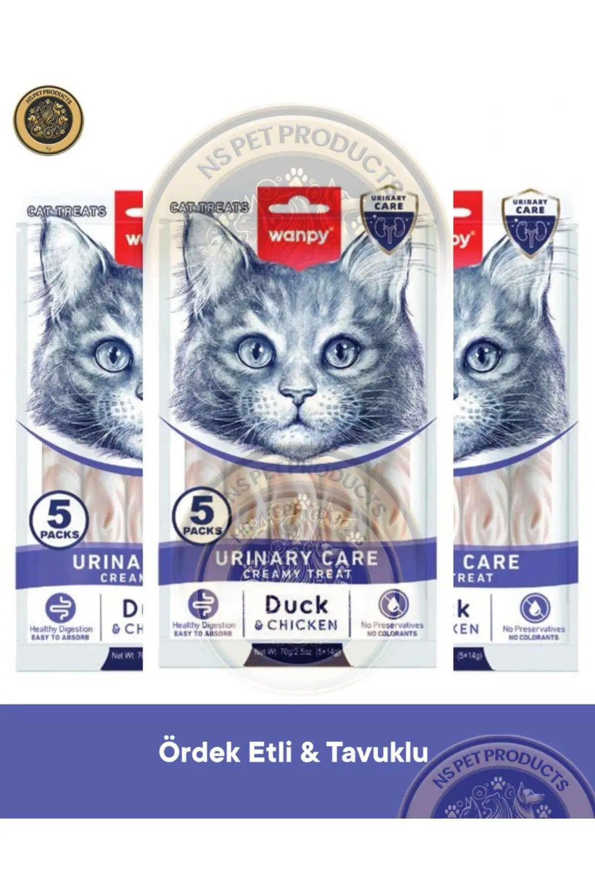 Wanpy Kedi Ödül Krema Urinary Care Ördek Tavuk