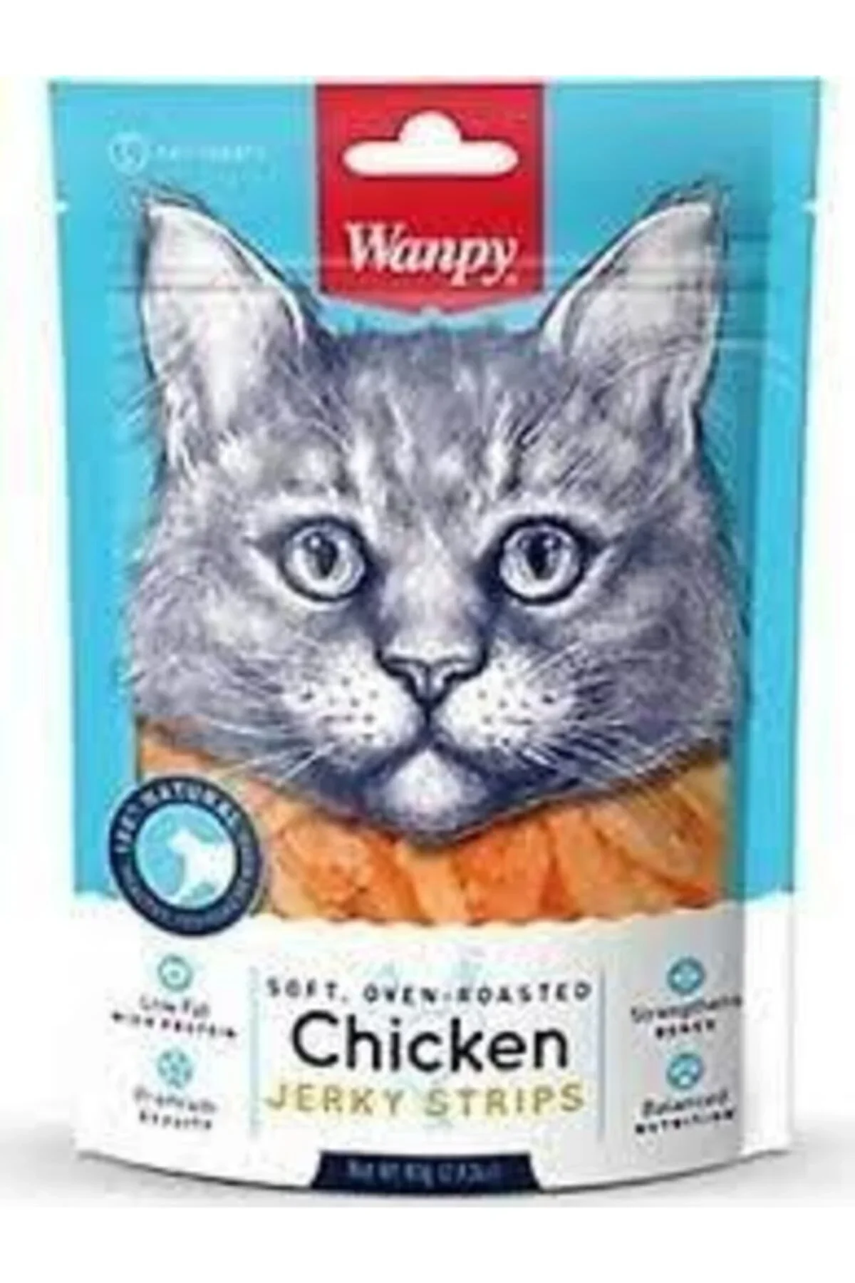 Wanpy Chicken Jerky Strips Kedi Ödülü 80 Gr