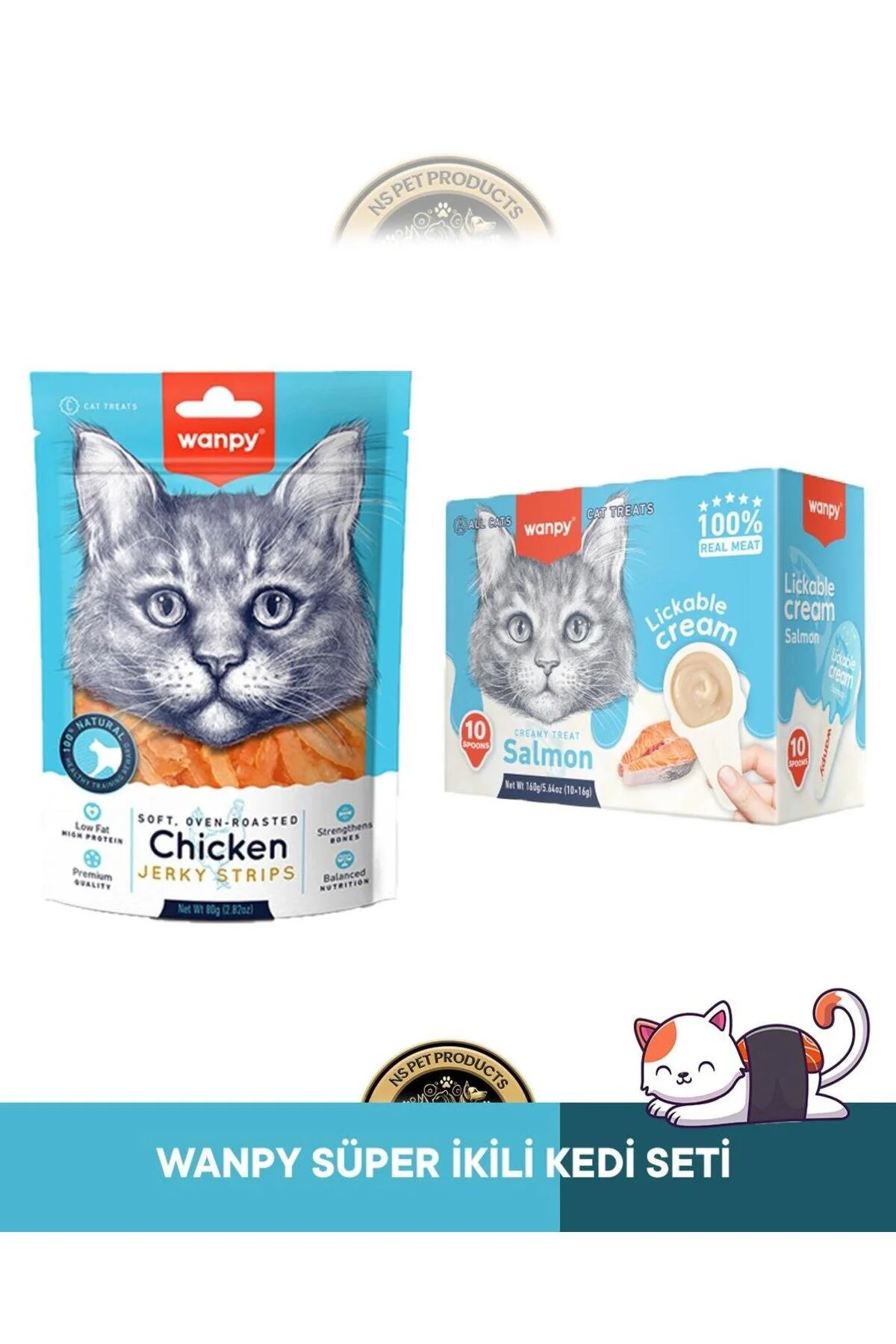 Wanpy Kedi Ödül 2 li Set