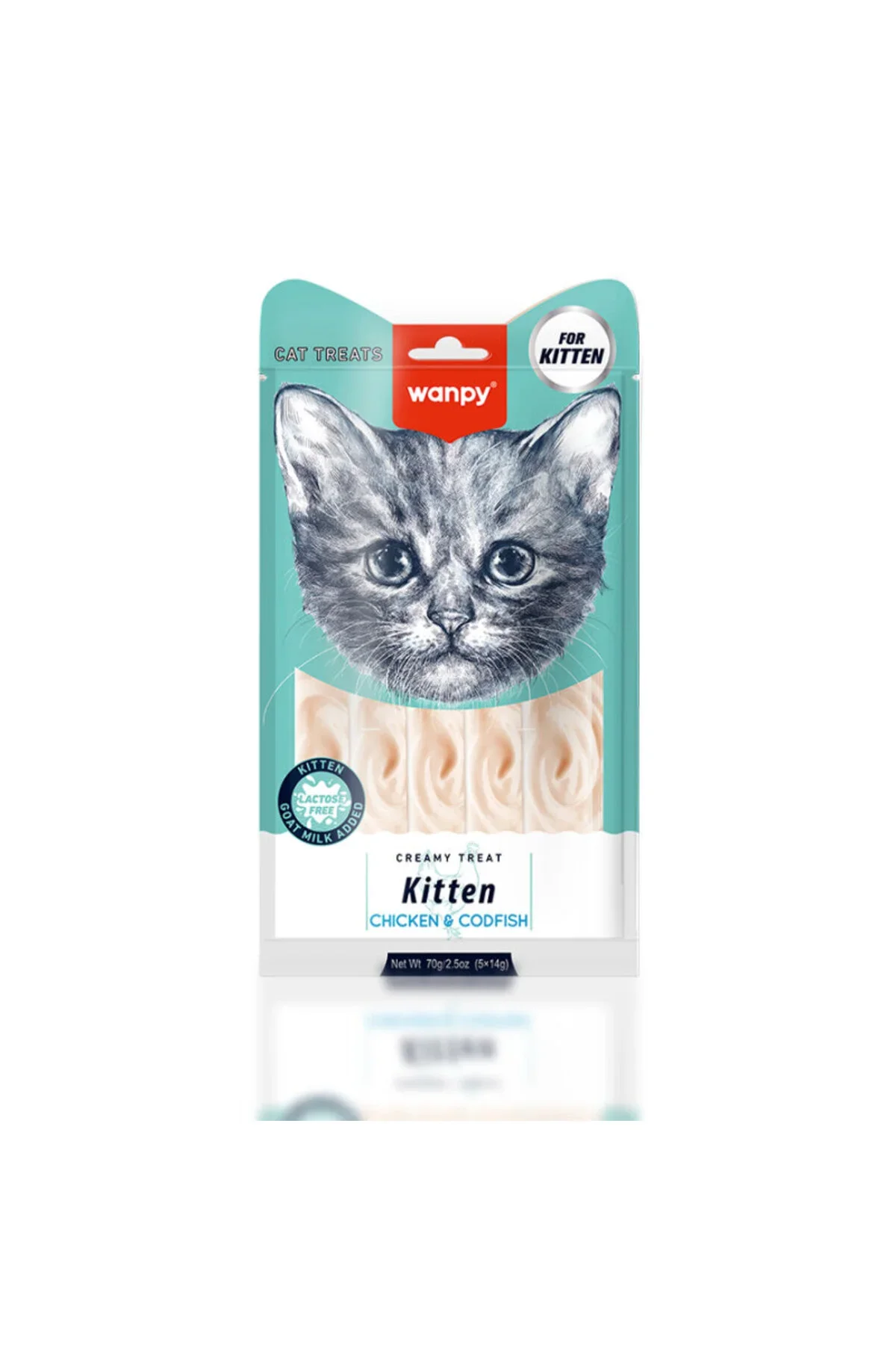 Wanpy Tavuk Morina Yavru Kedi Krema Ödül 5 li