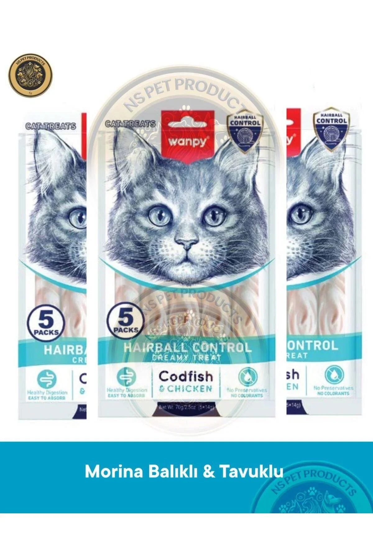 Wanpy Hairball Control Kedi Ödül 5 li X 3