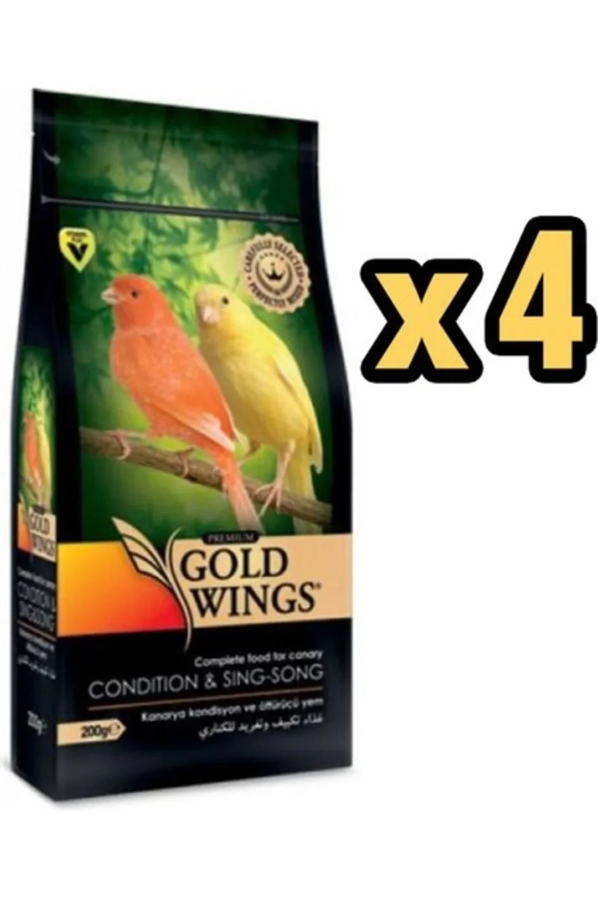 Gold Wings Premium Kanarya Kondisyon Öttürücü 200 Gr X 4 Paket