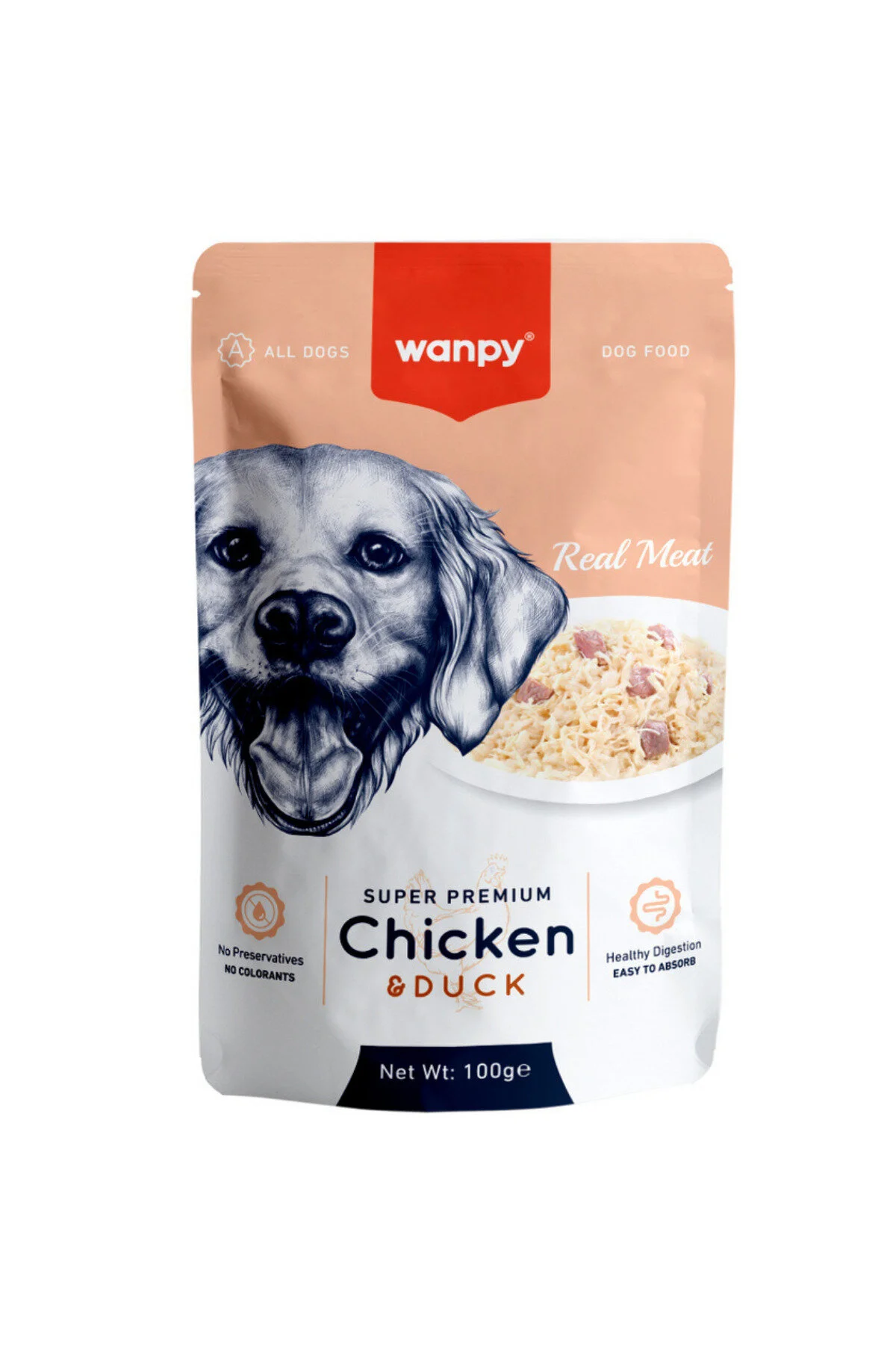 Wanpy Köpek Pouch Tavuk Ördek