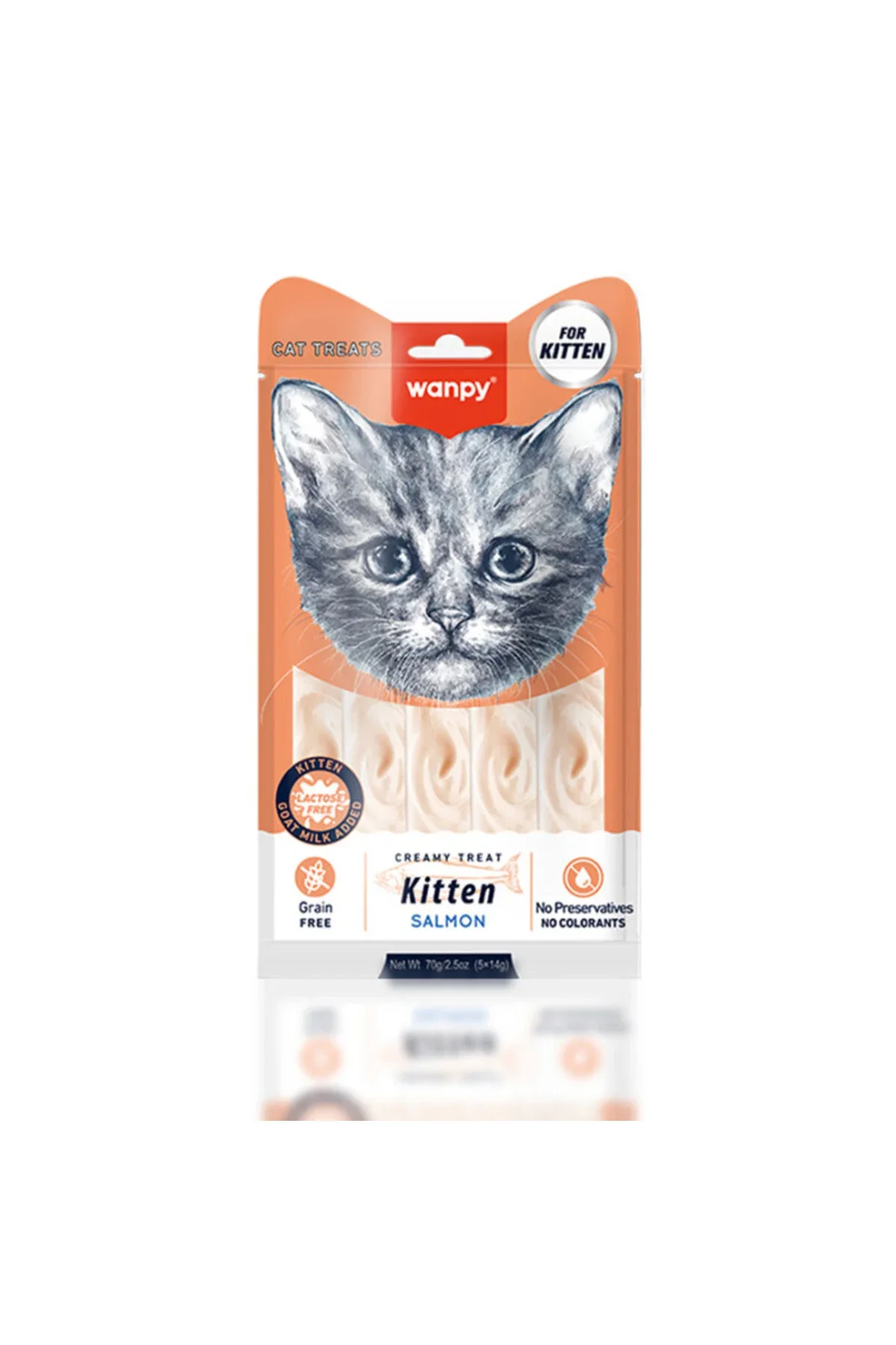 Wanpy Somon Yavru Kedi Krema Ödül 5 li