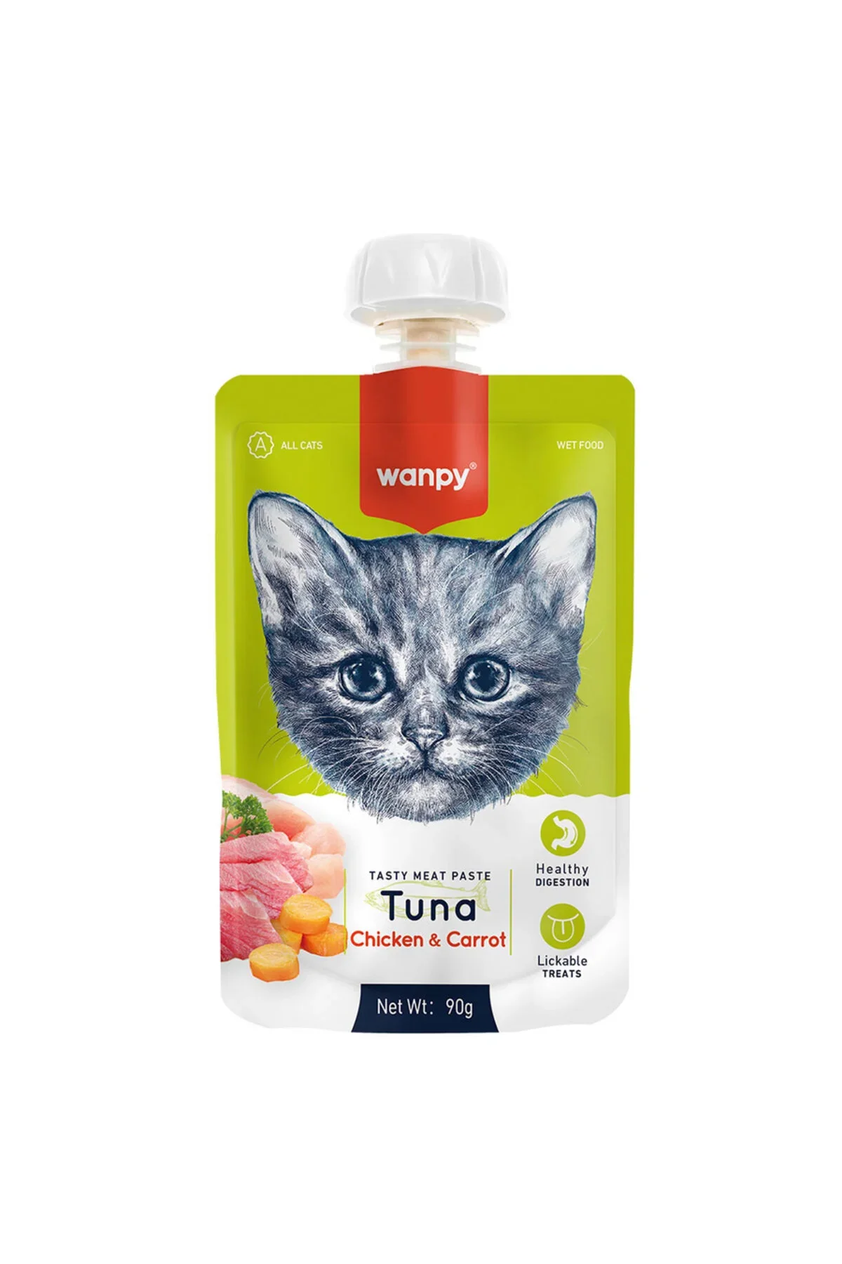 Wanpy Ton Tavuk Kedi Et Ezmesi X 10