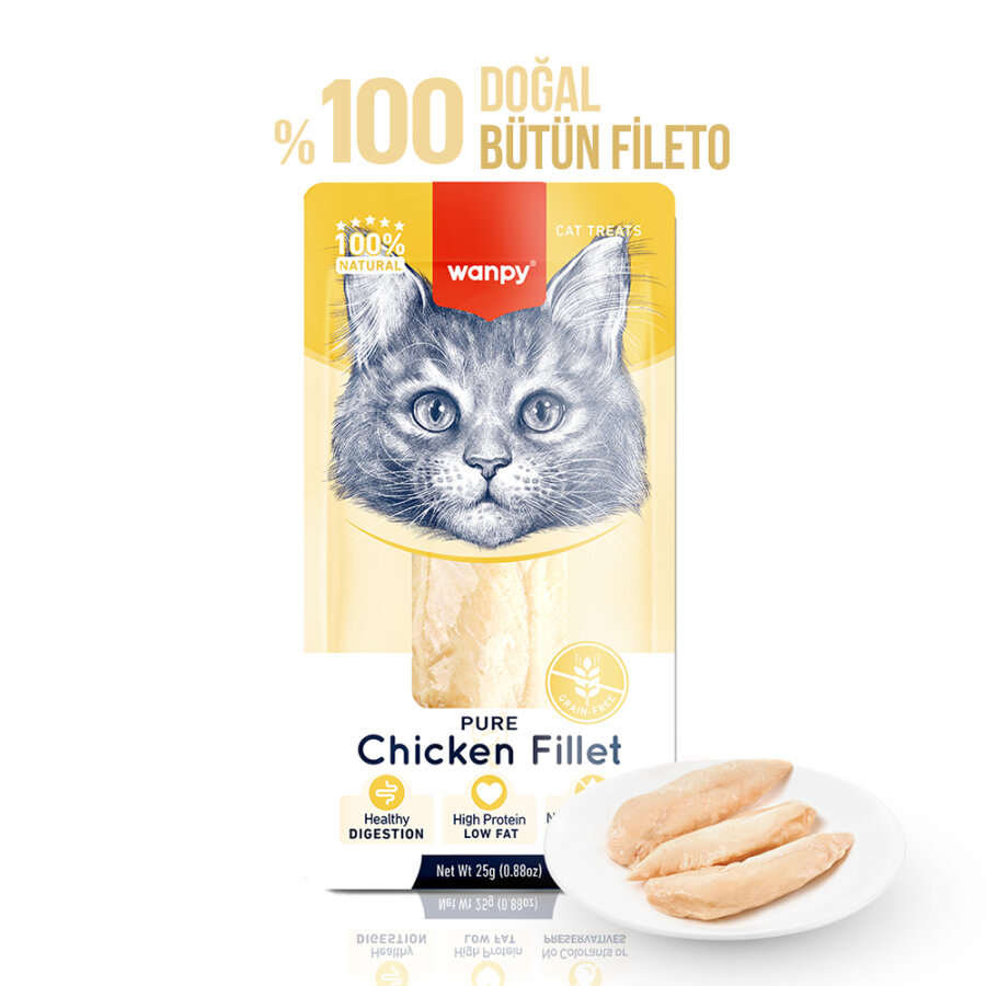 Wanpy Tavuk Fileto 25g Kedi Ödülü