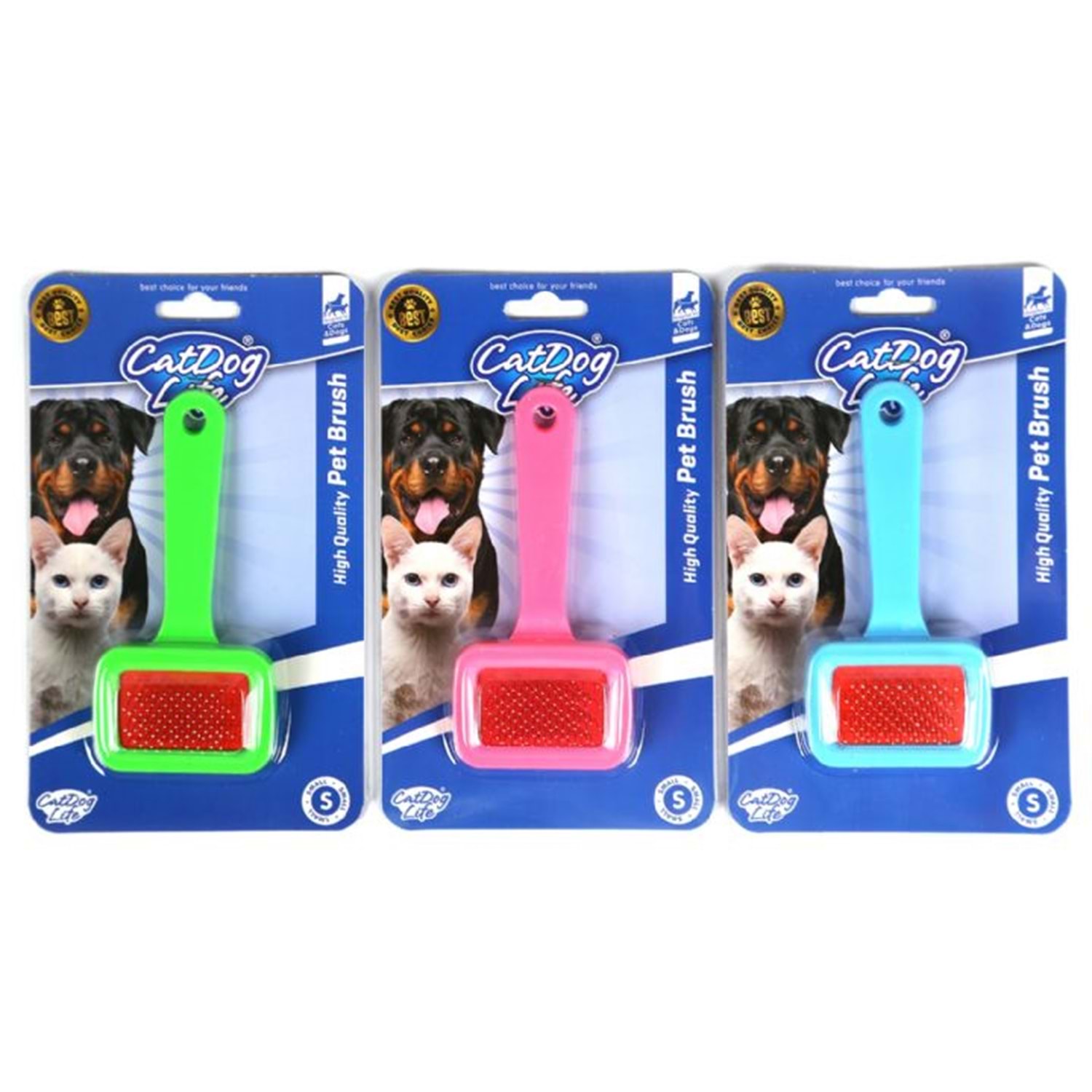 Cat Dog Life Kedi ve Köpekler İçin Telli Fırça S Boy
