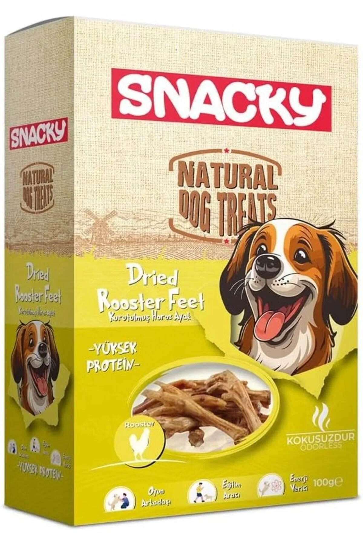 Snacky Köpek Sakatat Kurutulmuş Horoz Ayak