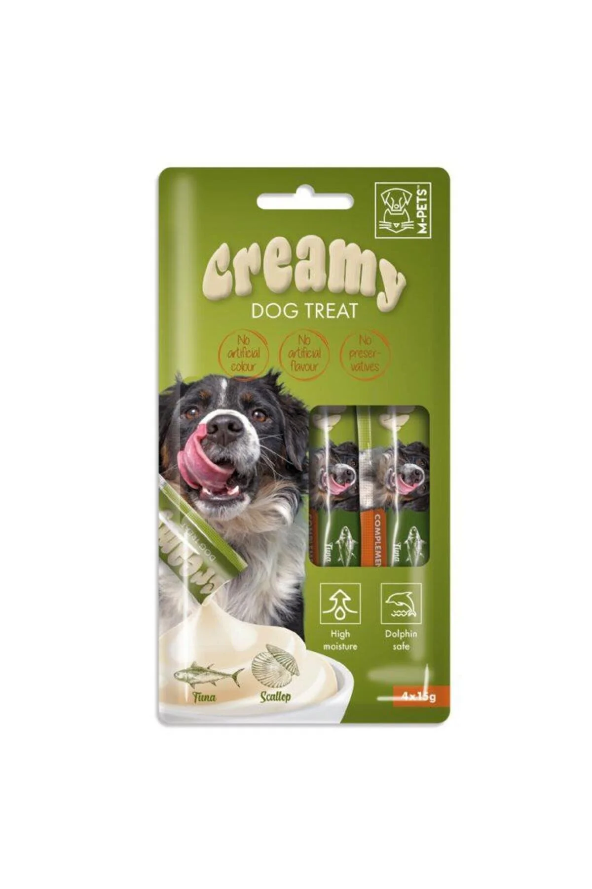 M-Pets Creamy Köpek Ödül 4 x 15 Gr Ton Tarak