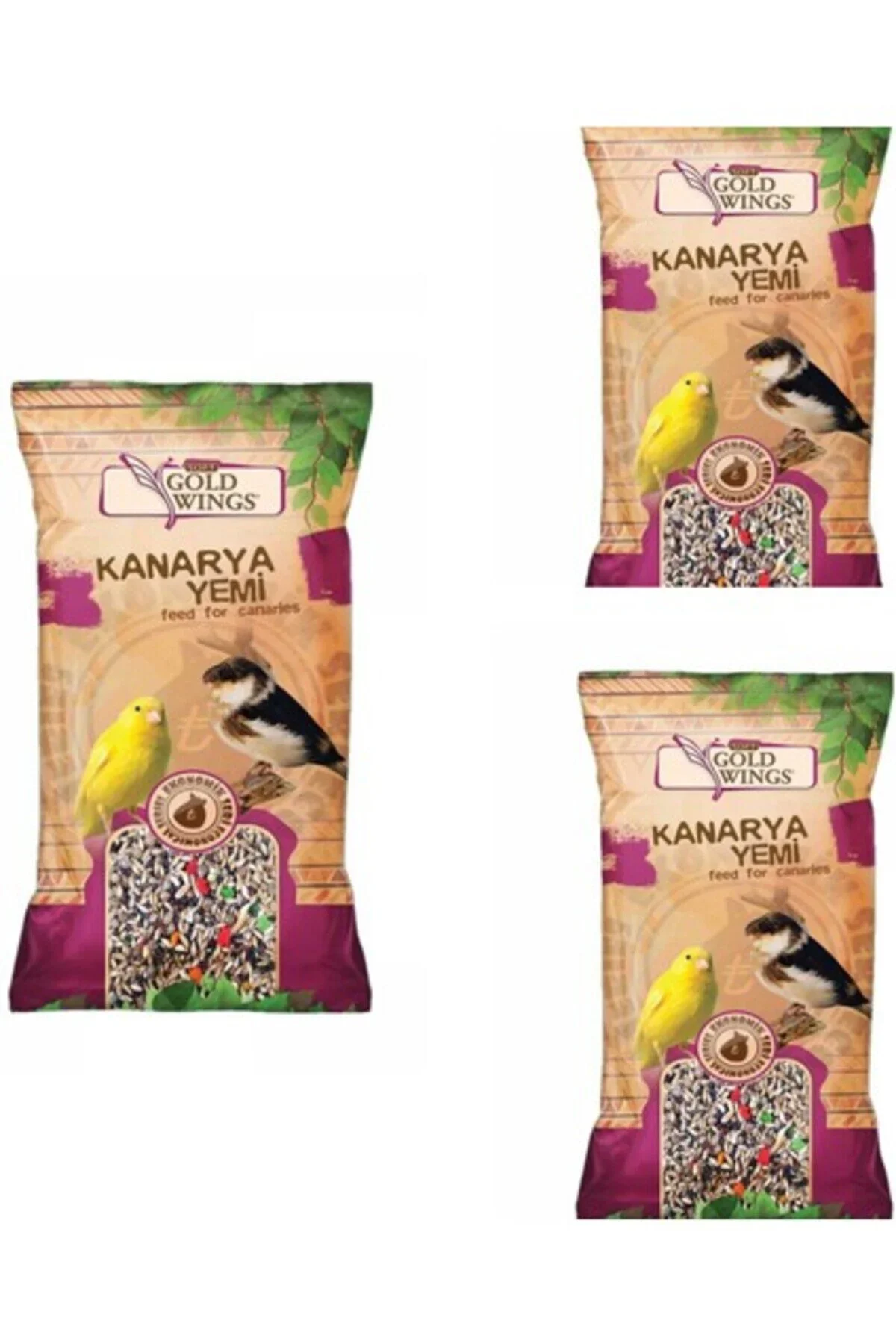 Gold Wings Meyveli Kanarya Yemi 300 Gr X 3 Paket