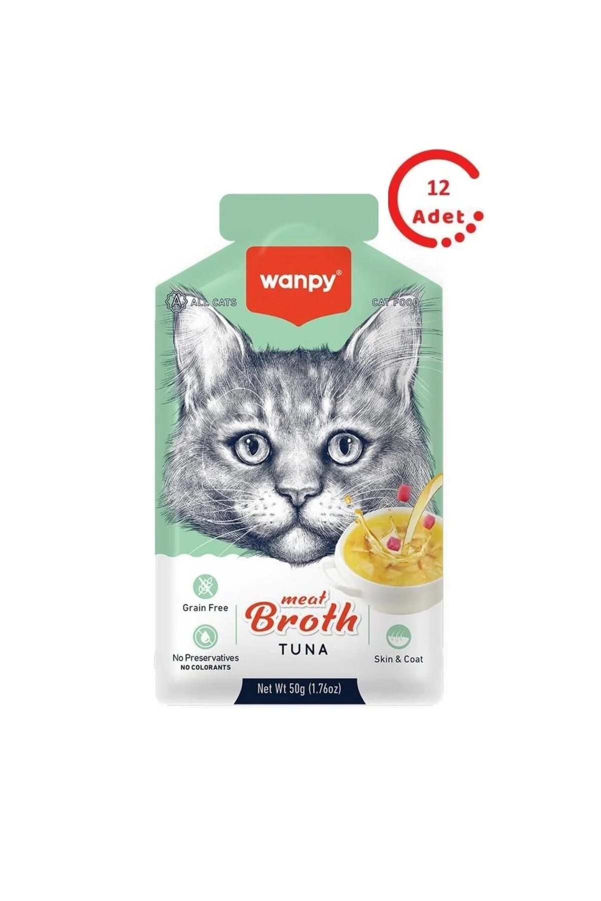 Wanpy Kedi Çorba Ton Balıklı X 12